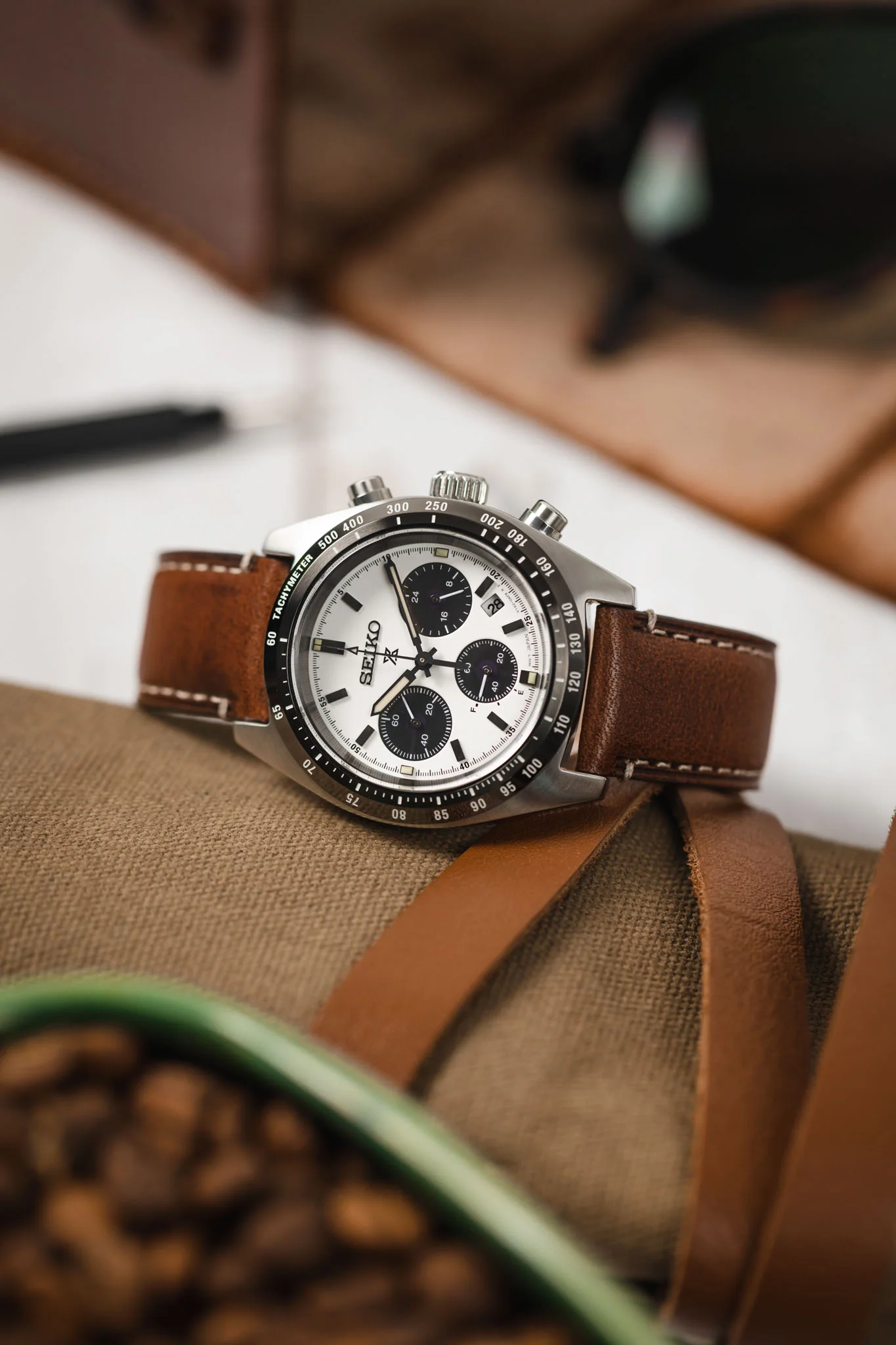 Morellato EL GRECO Calfskin Leather Watch Strap in BROWN - Image 4