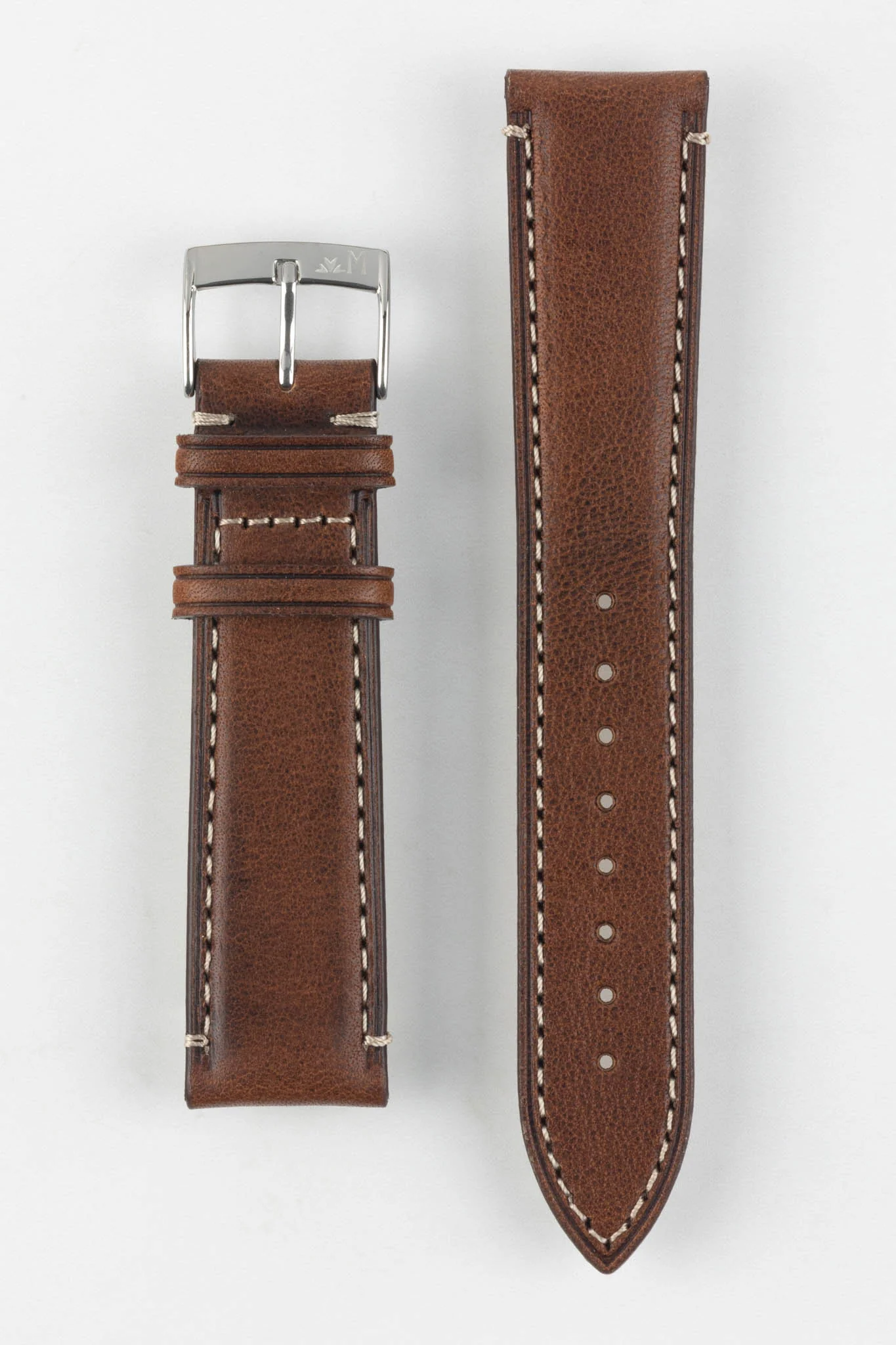 Morellato EL GRECO Calfskin Leather Watch Strap in BROWN - Image 8