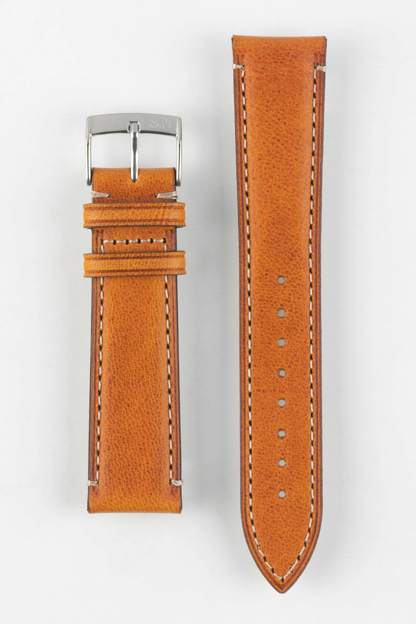 Morellato EL GRECO Calfskin Leather Watch Strap in GOLD BROWN - Image 8