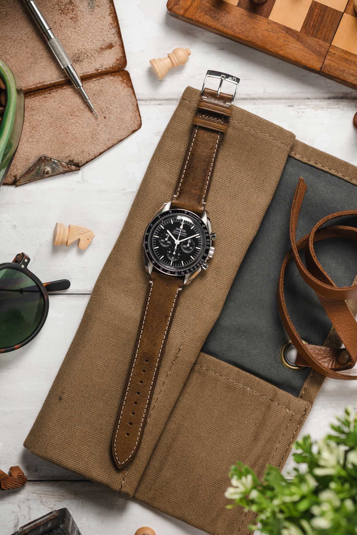 Morellato EL GRECO Calfskin Leather Watch Strap in GREEN - Image 6