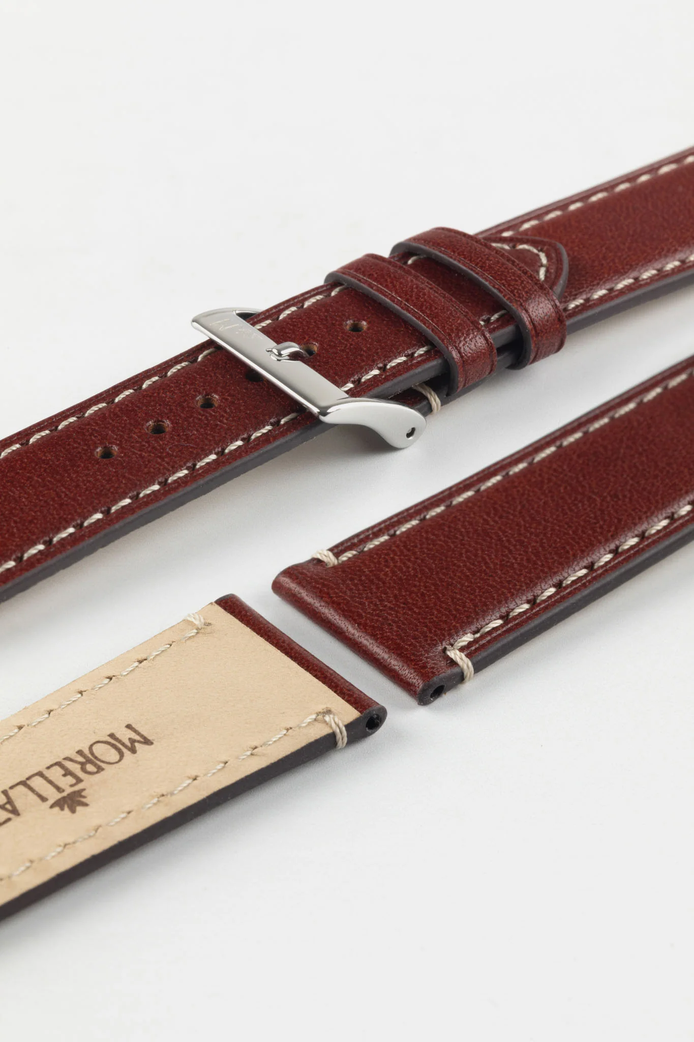 Morellato GAUDÌ Calfskin Leather Watch Strap in GOLD BROWN - Image 7