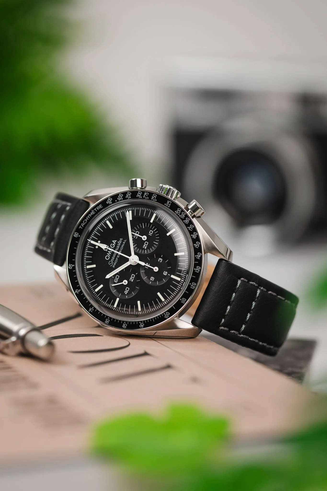 Morellato GINEPRO Buffalo-Grain Vegan Leather Watch Strap in BLACK - Image 4