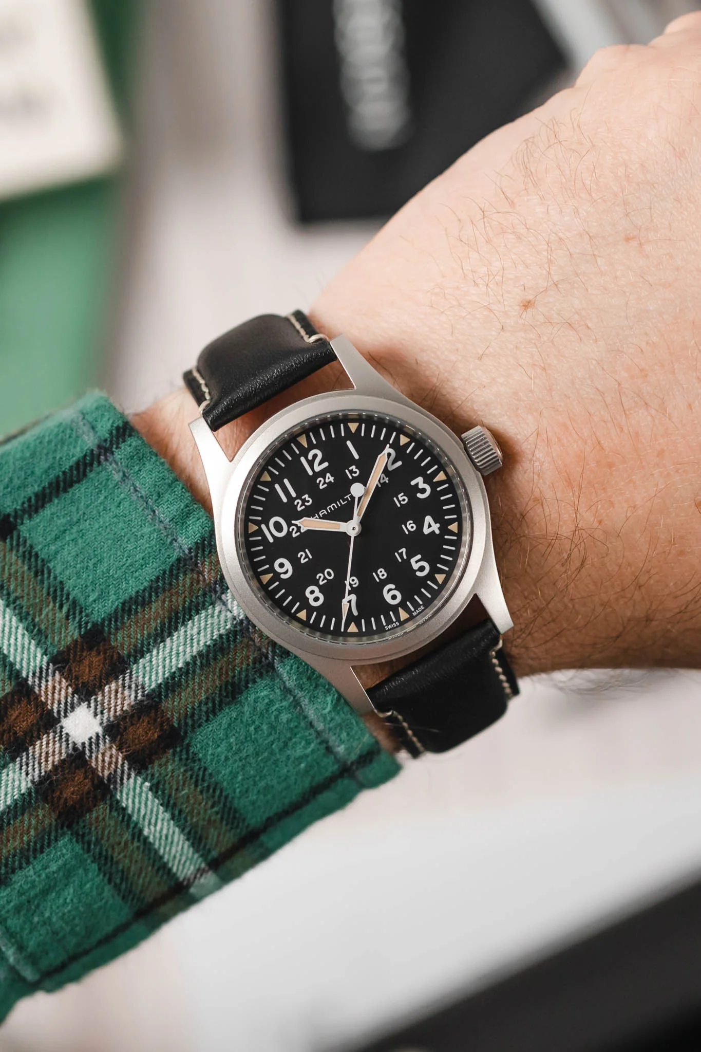 Morellato GIORGIONE Smooth Calfskin Leather Watch Strap in BLACK - Image 2