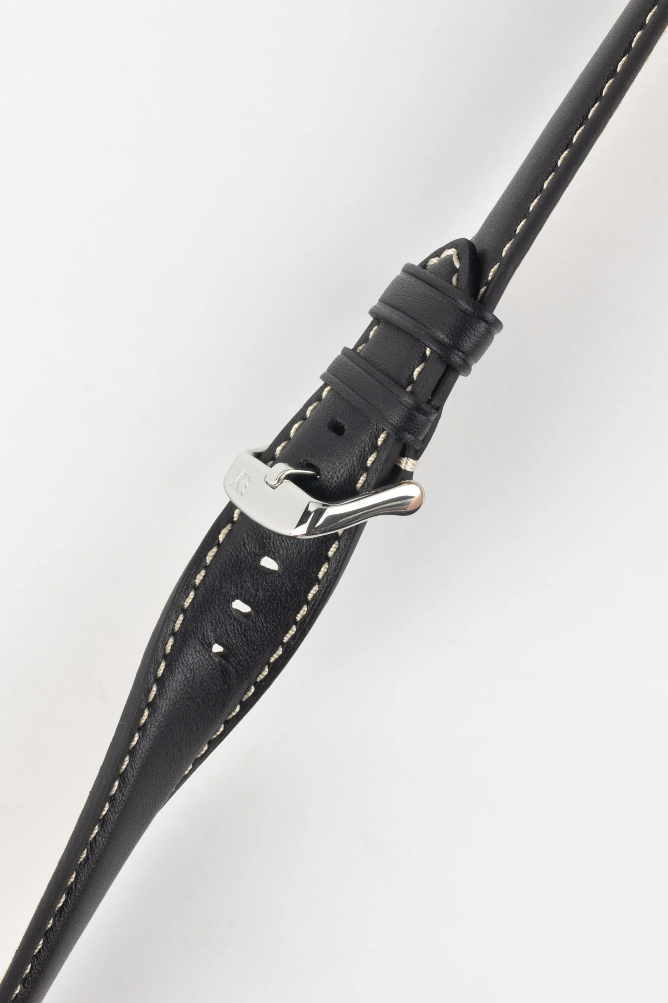 Morellato GIORGIONE Smooth Calfskin Leather Watch Strap in BLACK - Image 5
