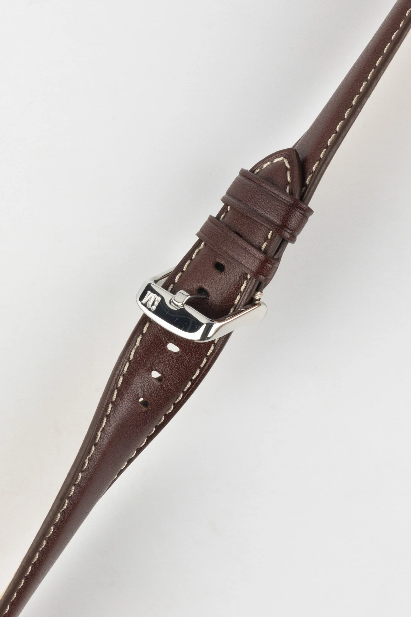 Morellato GIORGIONE Smooth Calfskin Leather Watch Strap in BROWN - Image 5