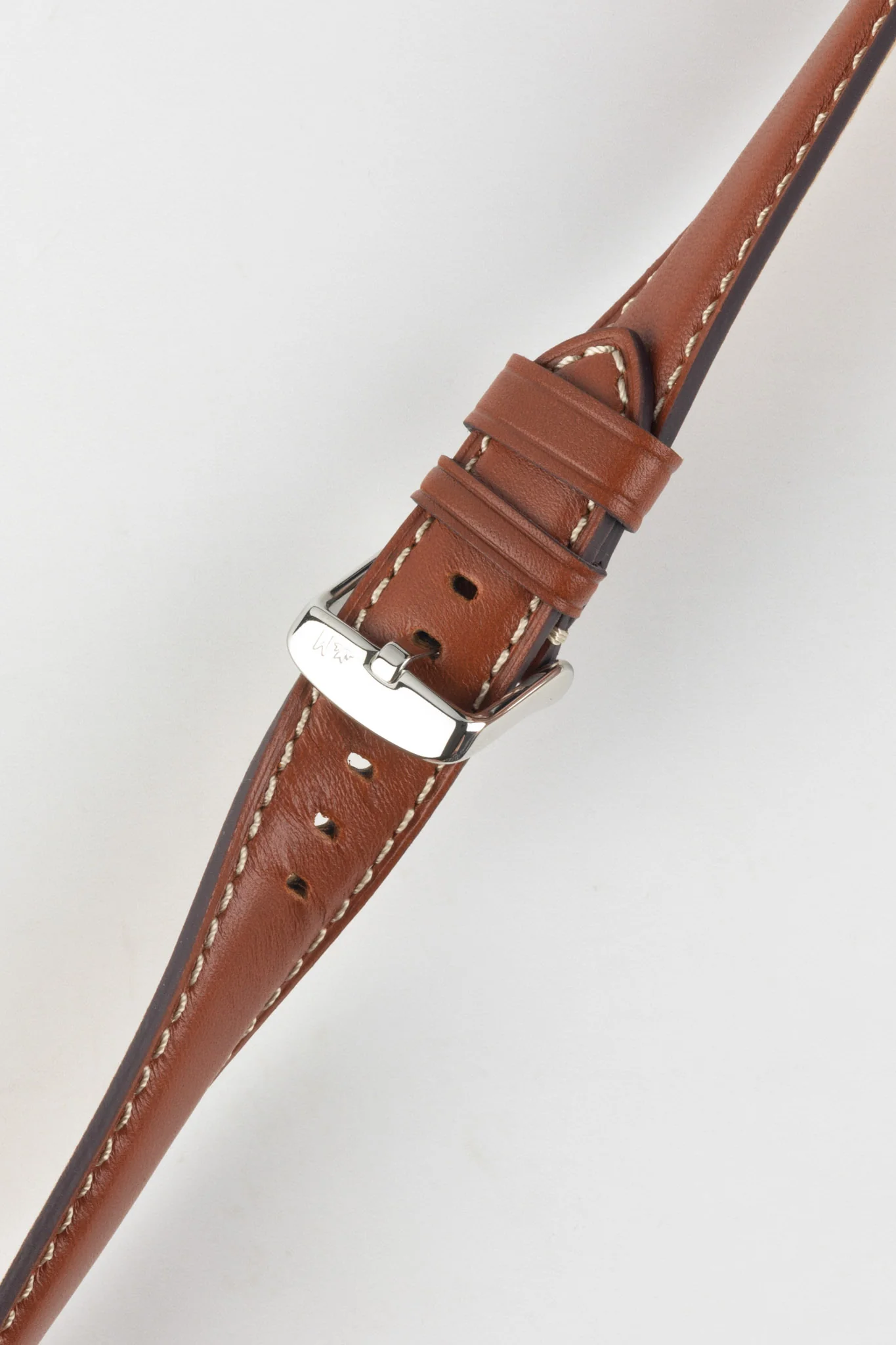 Morellato GIORGIONE Smooth Calfskin Leather Watch Strap in GOLD BROWN - Image 5