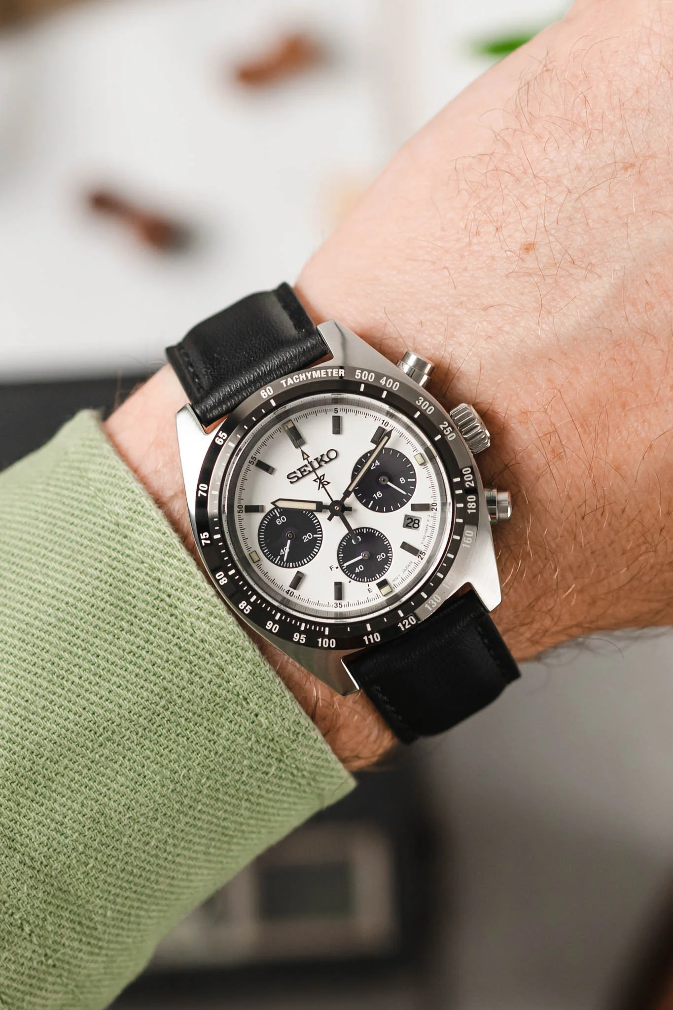 Morellato GRAFIC Calfskin Leather Performance Watch Strap in BLACK - Image 2