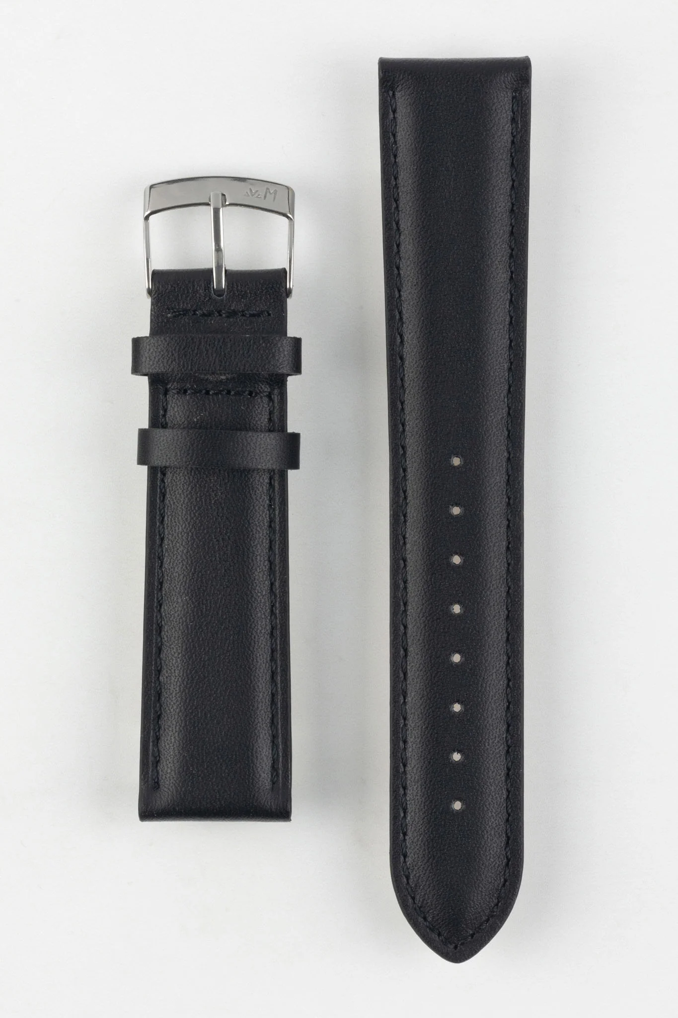 Morellato GRAFIC Calfskin Leather Performance Watch Strap in BLACK - Image 9