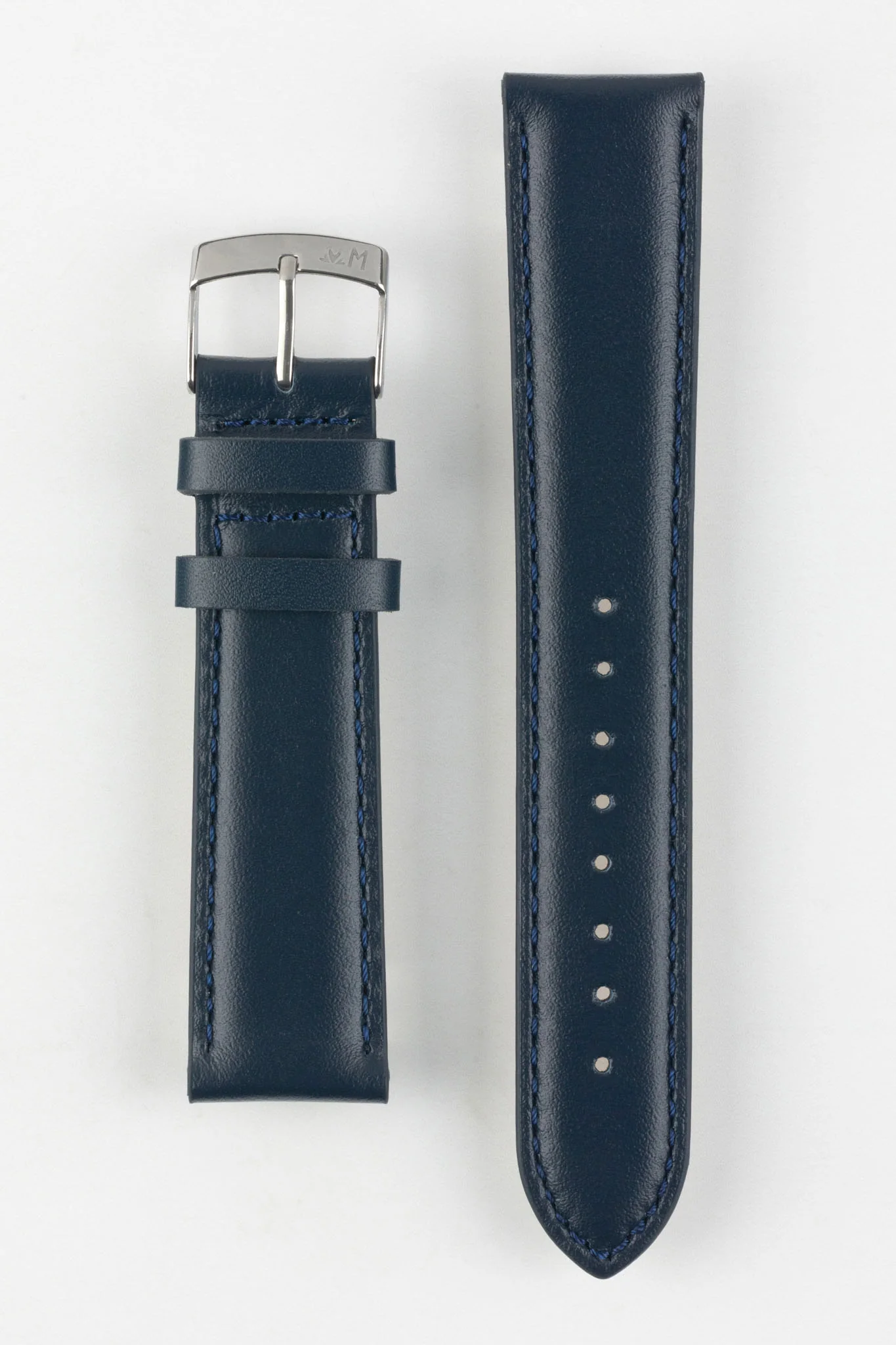 Morellato GRAFIC Calfskin Leather Performance Watch Strap in BLUE - Image 9