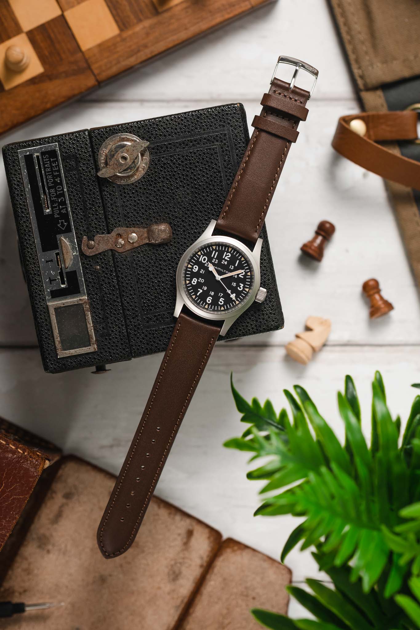 Morellato GRAFIC Calfskin Leather Performance Watch Strap in BROWN - Image 6
