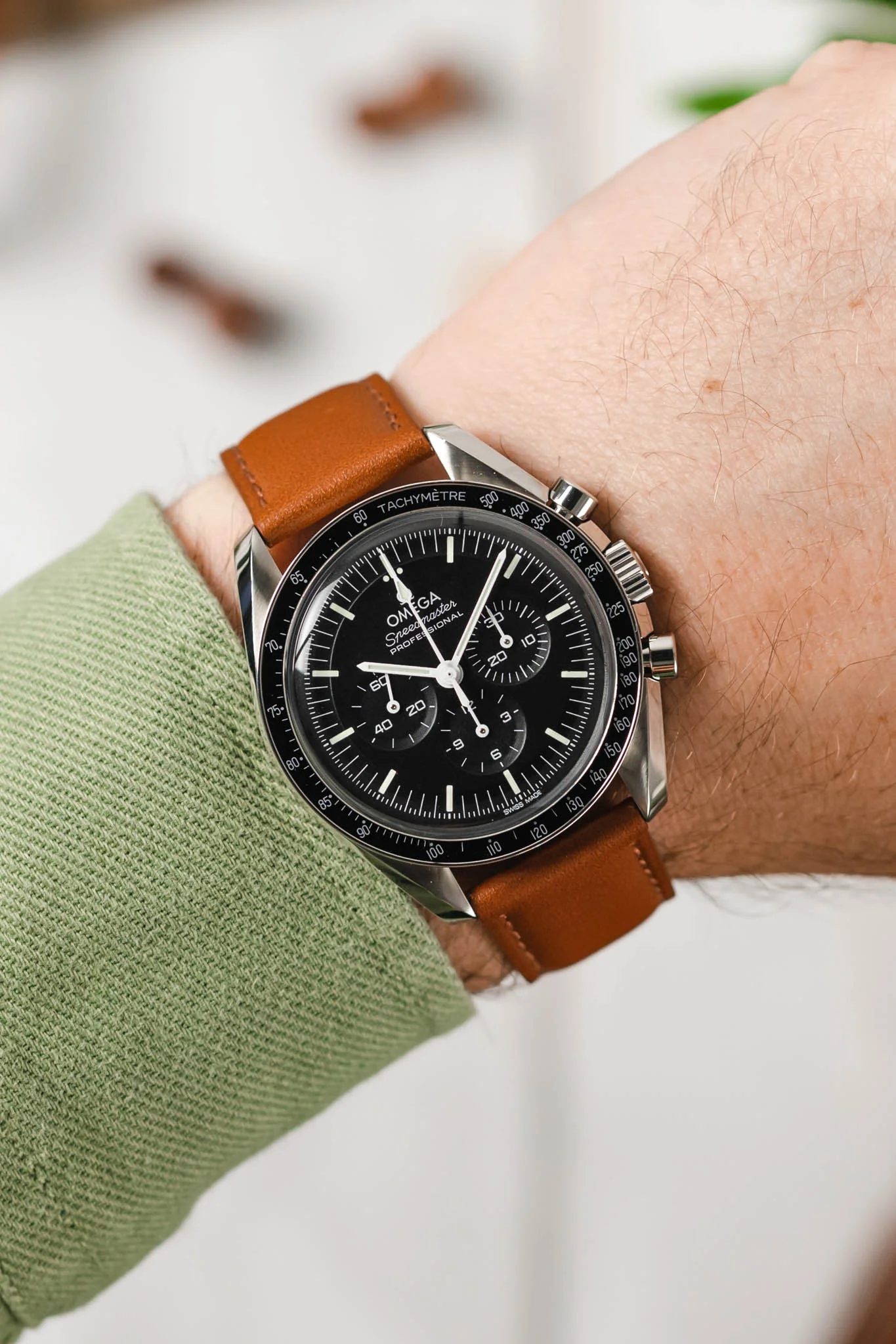 Morellato GRAFIC Calfskin Leather Performance Watch Strap in GOLD BROWN - Image 2