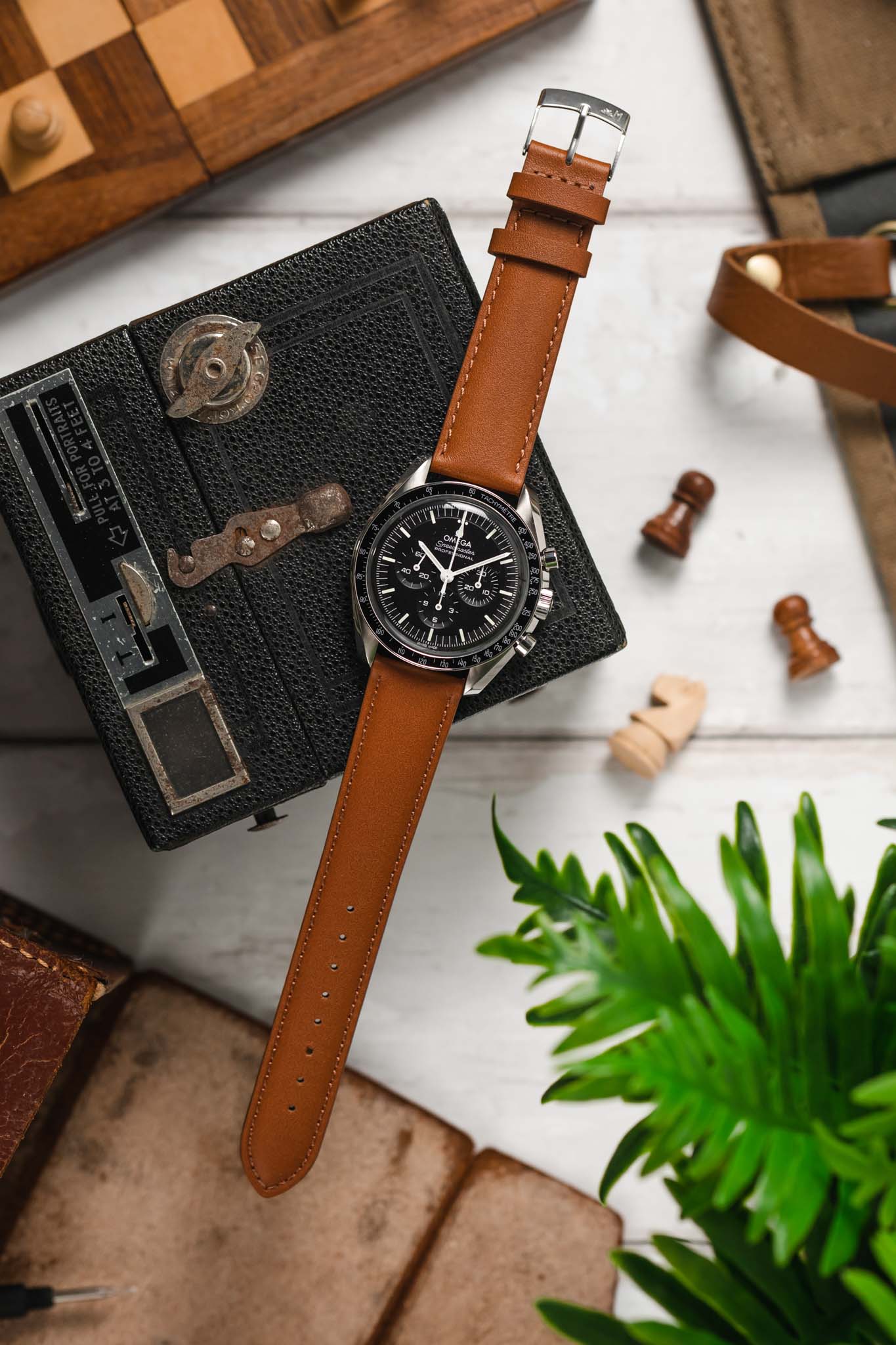 Morellato GRAFIC Calfskin Leather Performance Watch Strap in GOLD BROWN - Image 6
