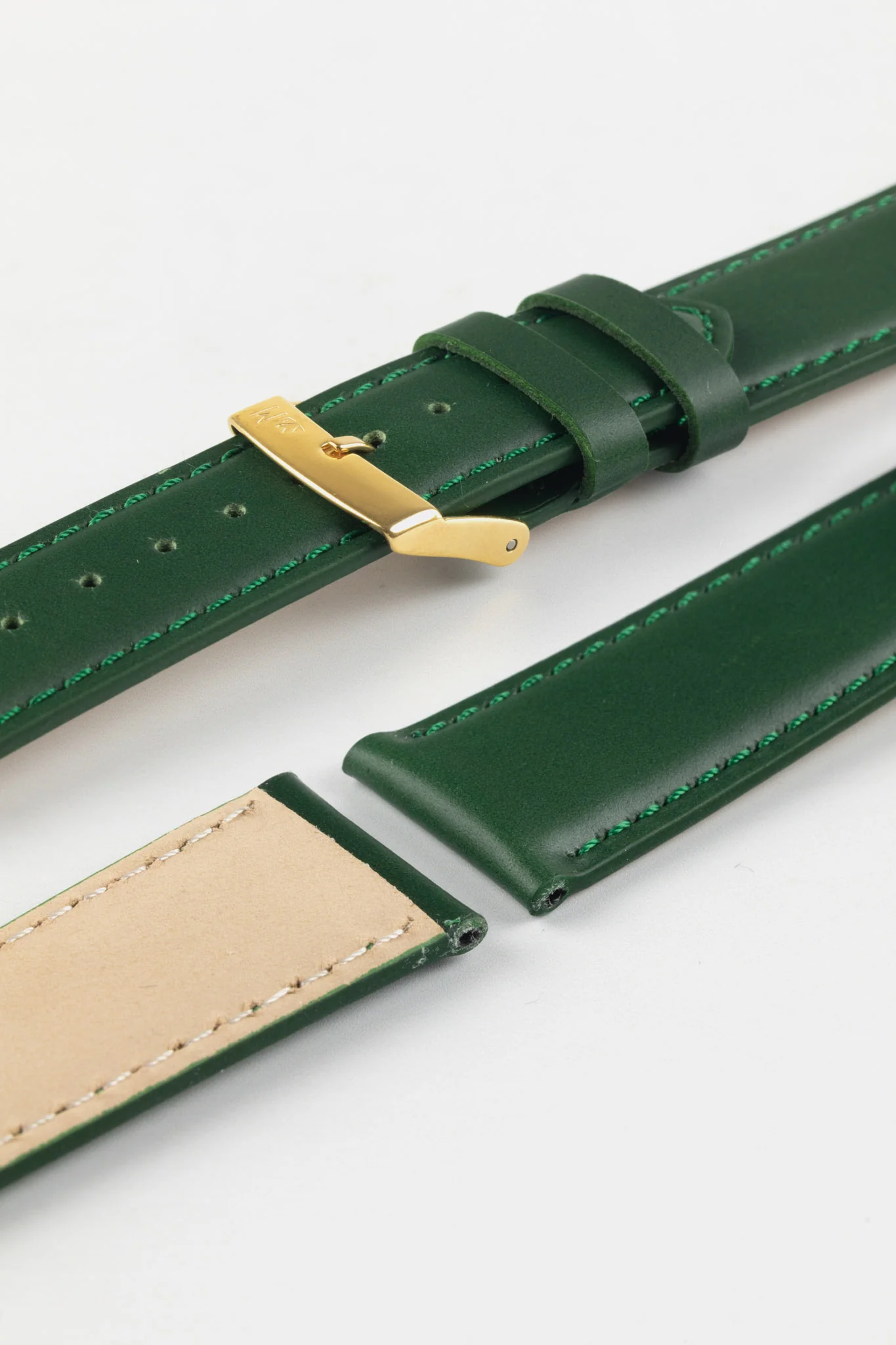 Morellato GRAFIC Calfskin Leather Performance Watch Strap in GREEN - Image 8