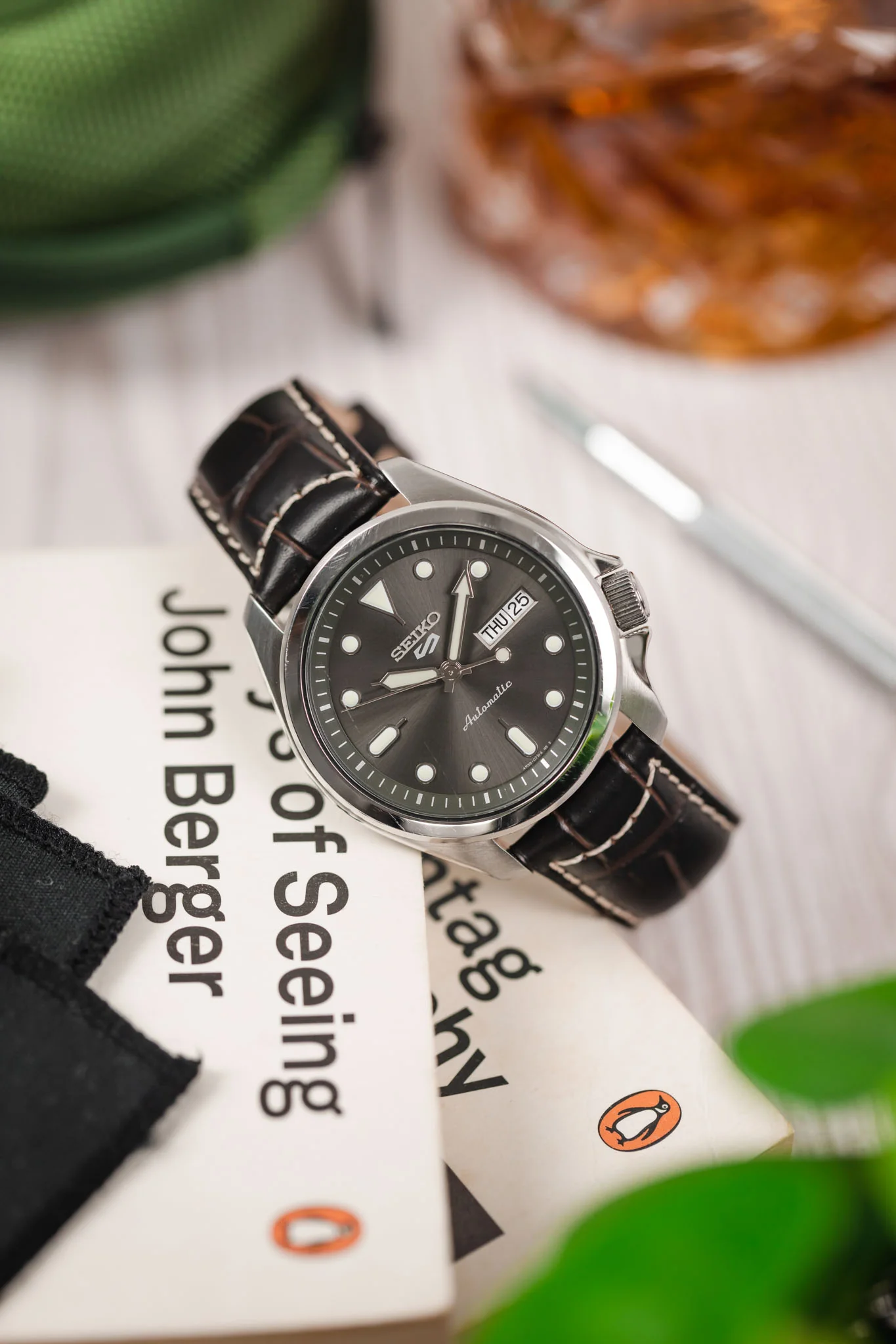 Morellato GUTTUSO Alligator-Embossed Leather Watch Strap in BROWN - Image 4