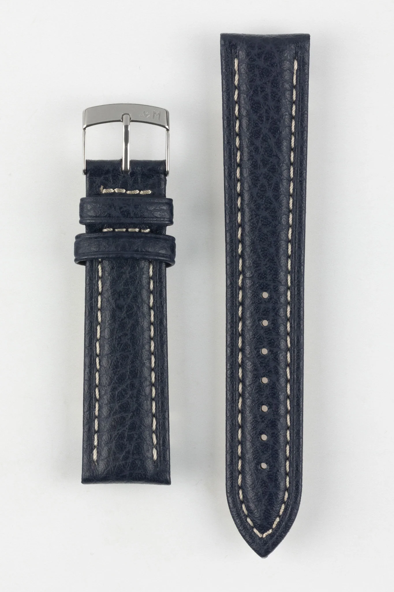 Morellato KUGA Padded Calfskin Leather Watch Strap in BLUE - Image 9