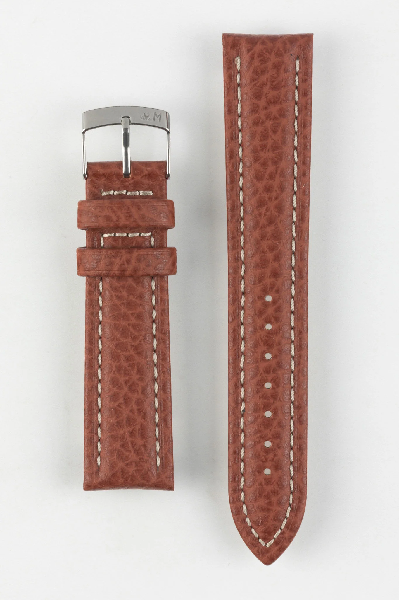 Morellato KUGA Padded Calfskin Leather Watch Strap in GOLD BROWN - Image 9