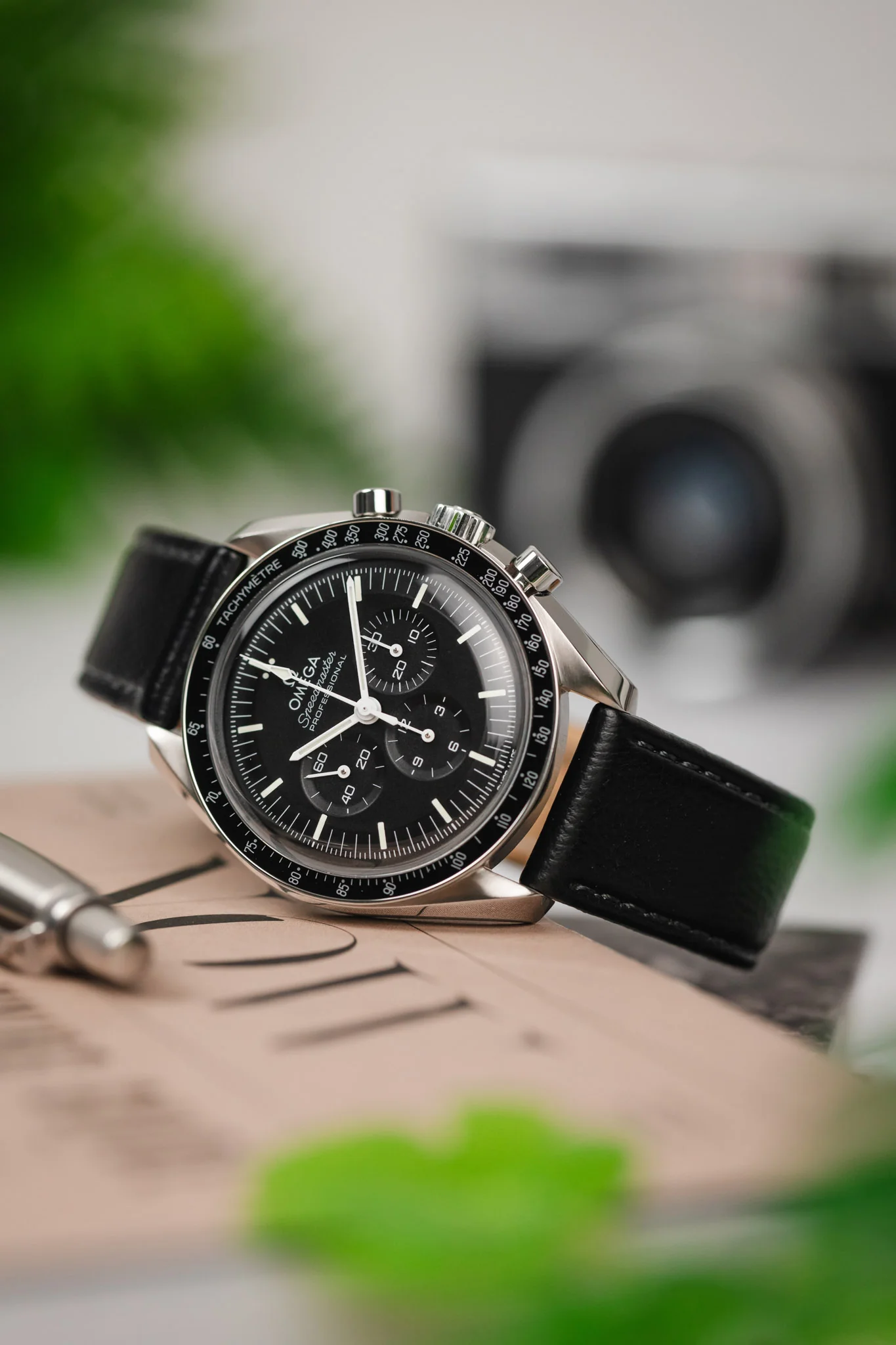 Morellato LAURO Goatskin-Grain Vegan Leather Watch Strap in BLACK - Image 4