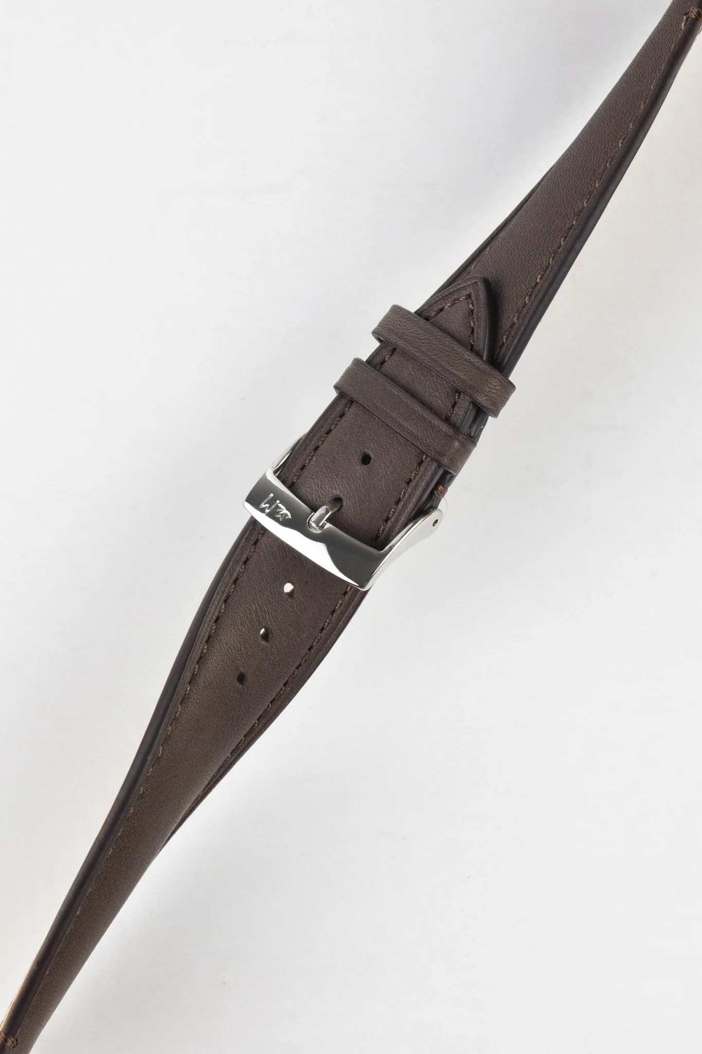 Morellato LEVY Vintage Calfskin Leather Watch Strap in DARK BROWN - Image 4