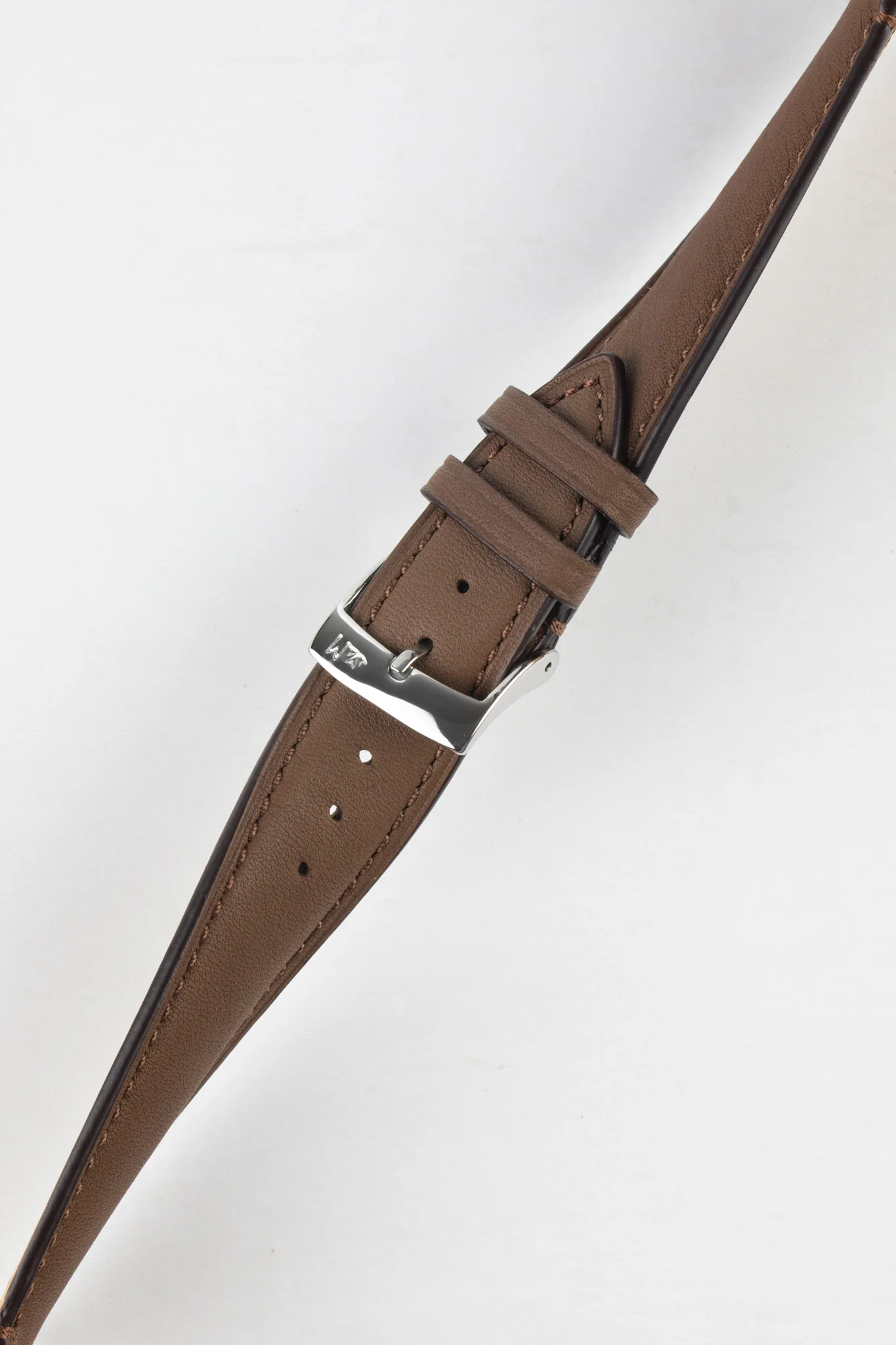 Morellato LEVY Vintage Calfskin Leather Watch Strap in BROWN - Image 4