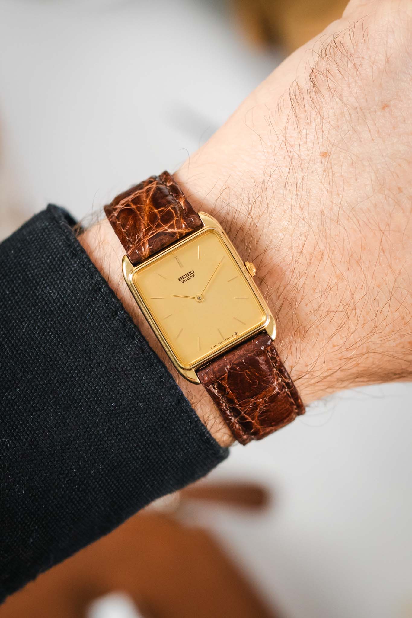 Morellato MOMBASA Genuine Crocodile Watch Strap in DARK BROWN - Image 2