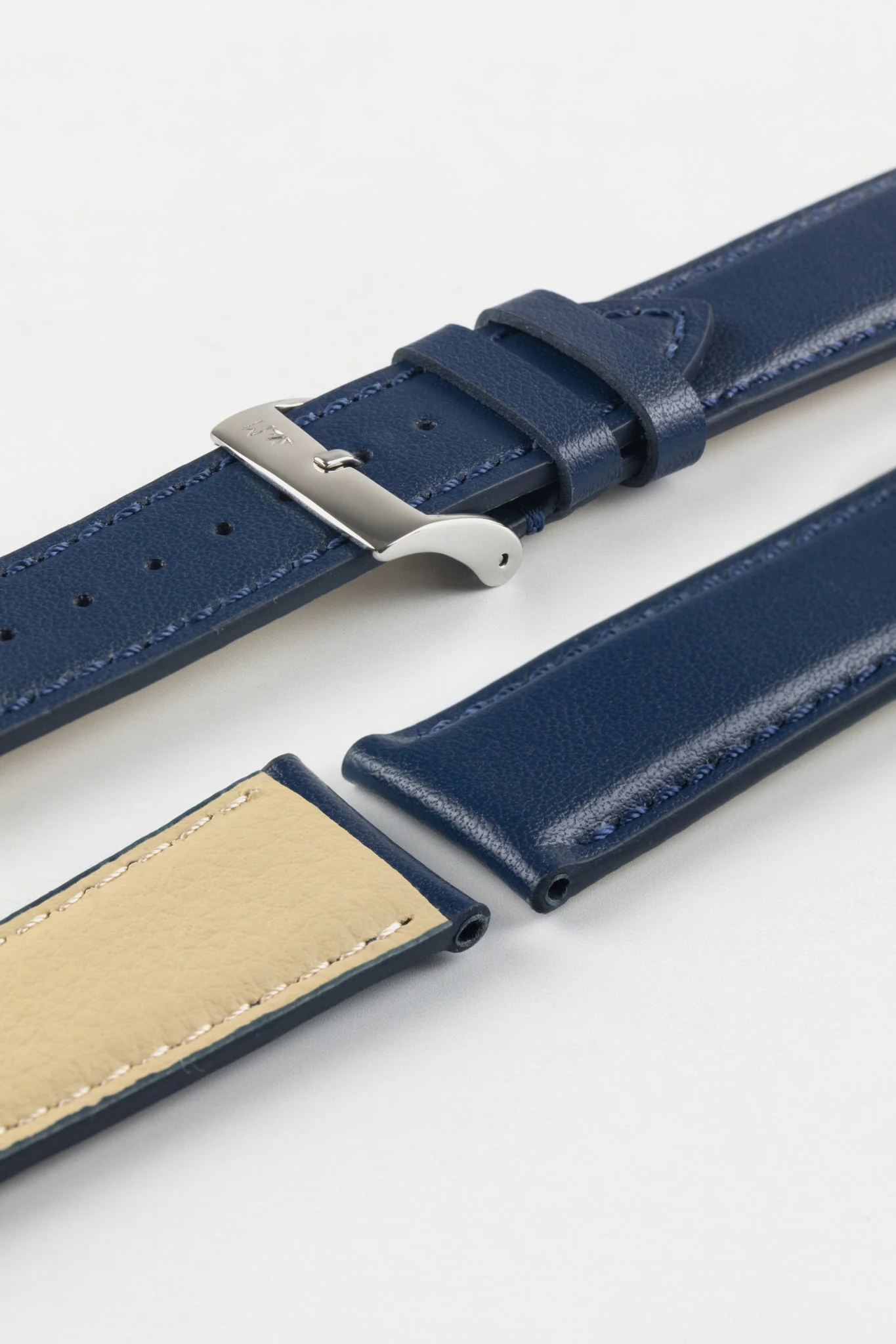 Morellato NAXOS Recycled Leather-Fibre Watch Strap in BLUE - Image 7