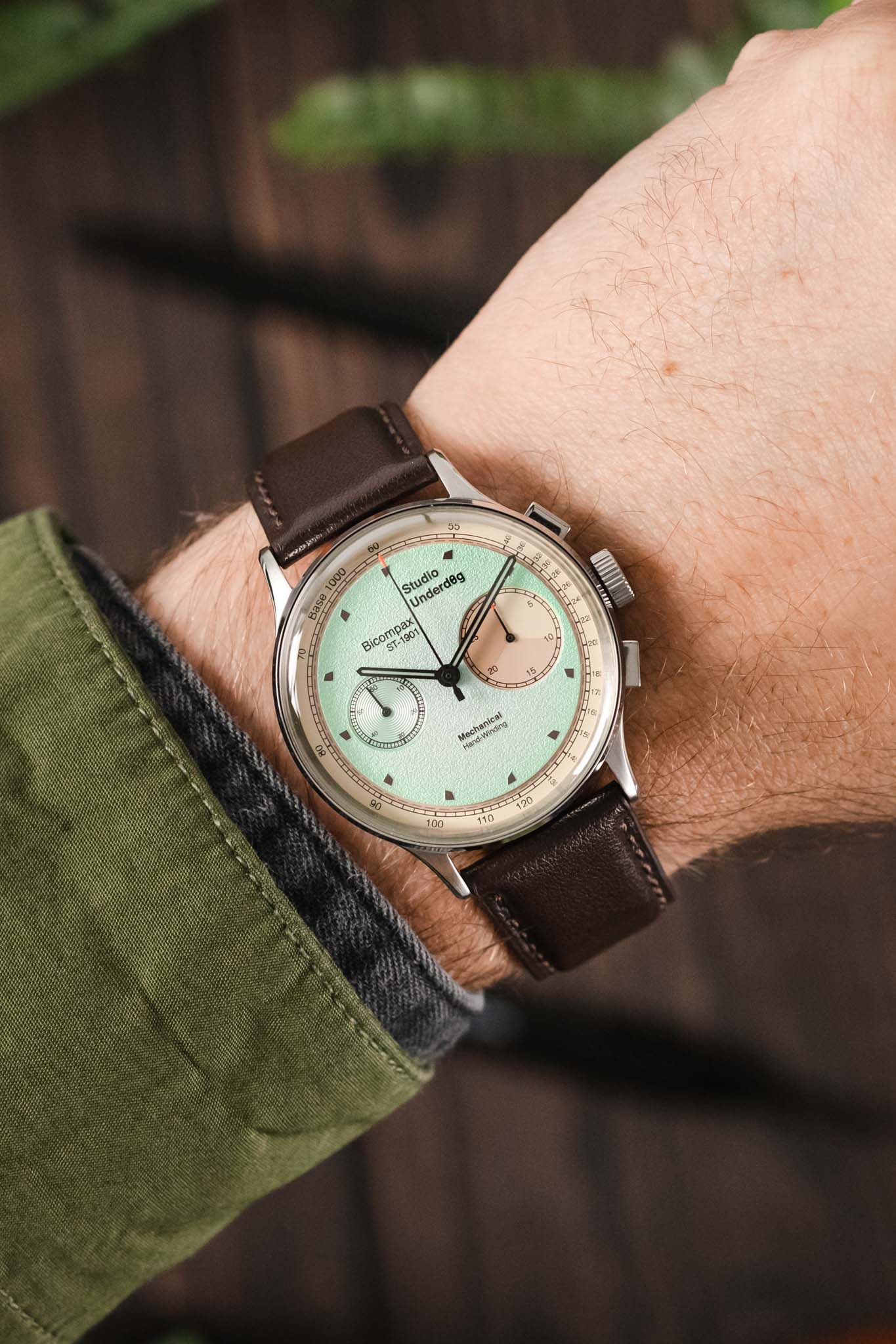 Morellato NAXOS Recycled Leather-Fibre Watch Strap in BROWN - Image 2