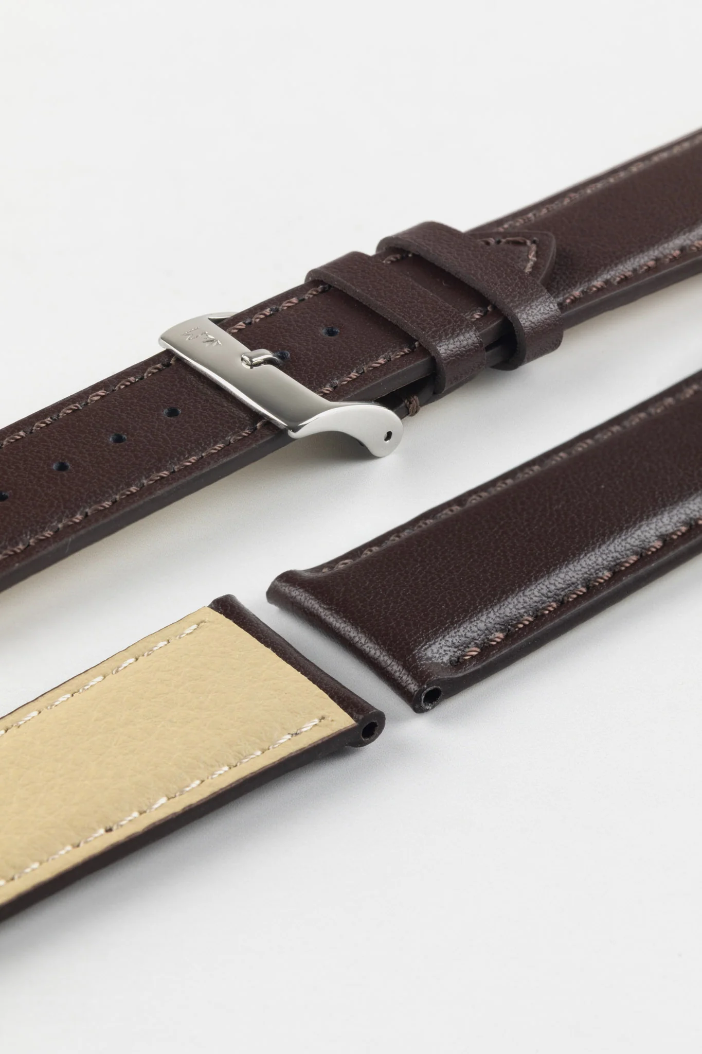 Morellato NAXOS Recycled Leather-Fibre Watch Strap in BROWN - Image 7