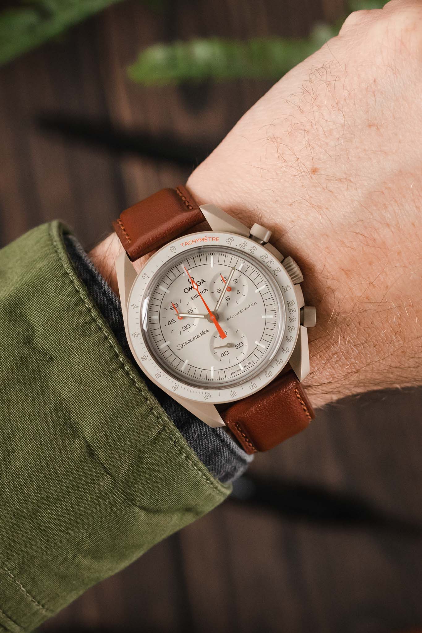 Morellato NAXOS Recycled Leather-Fibre Watch Strap in GOLD BROWN - Image 2