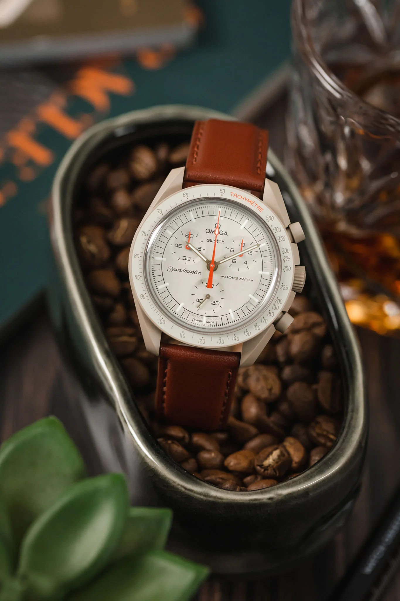 Morellato NAXOS Recycled Leather-Fibre Watch Strap in GOLD BROWN - Image 4
