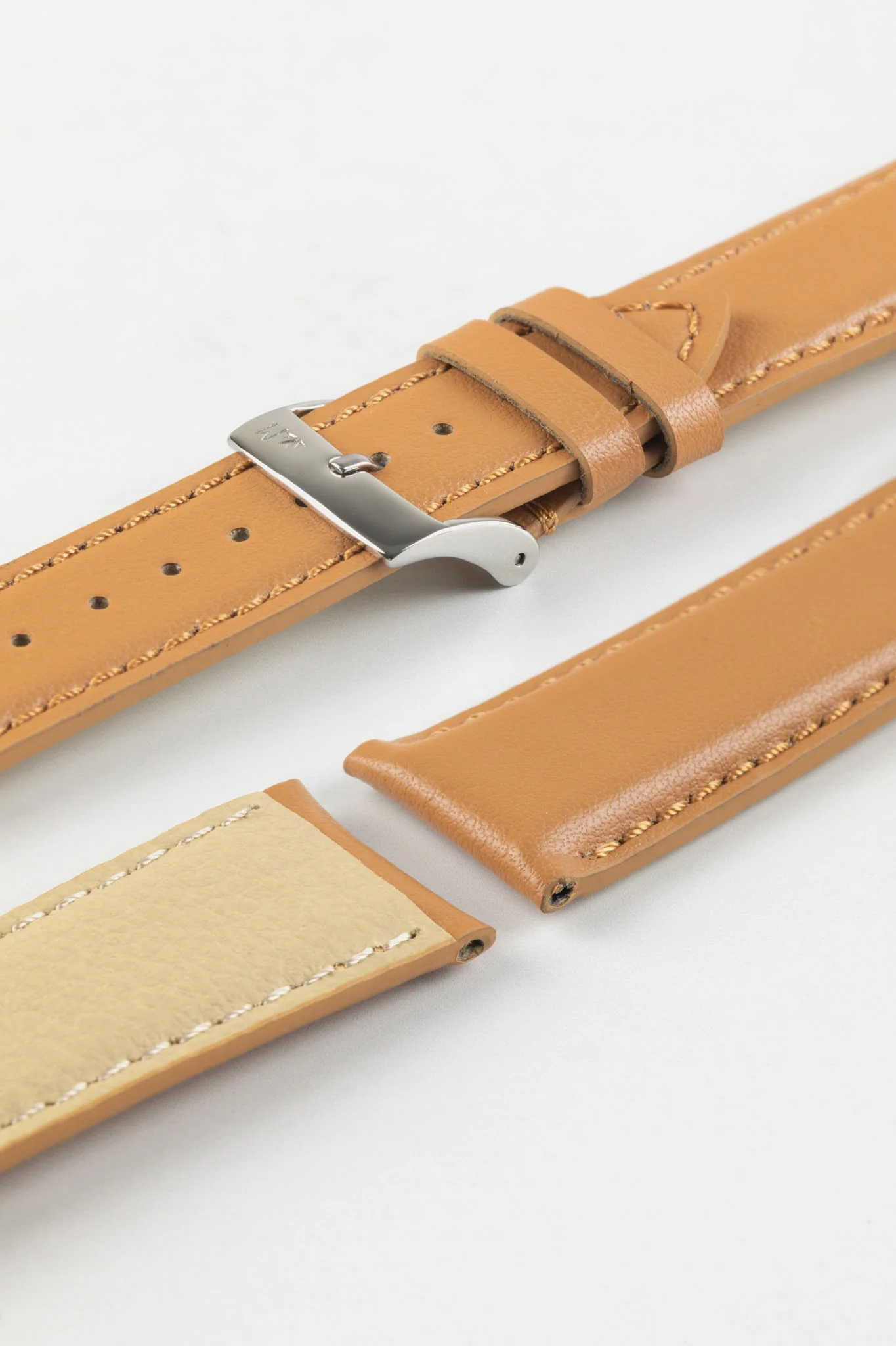 Morellato NAXOS Recycled Leather-Fibre Watch Strap in HONEY - Image 7