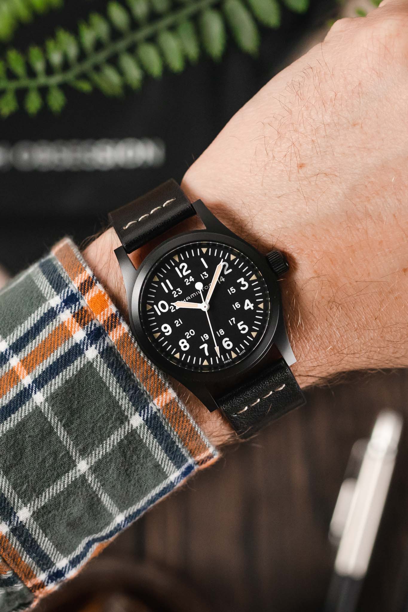Morellato PAROS Recycled Leather-Fibre Watch Strap in BLACK - Image 2