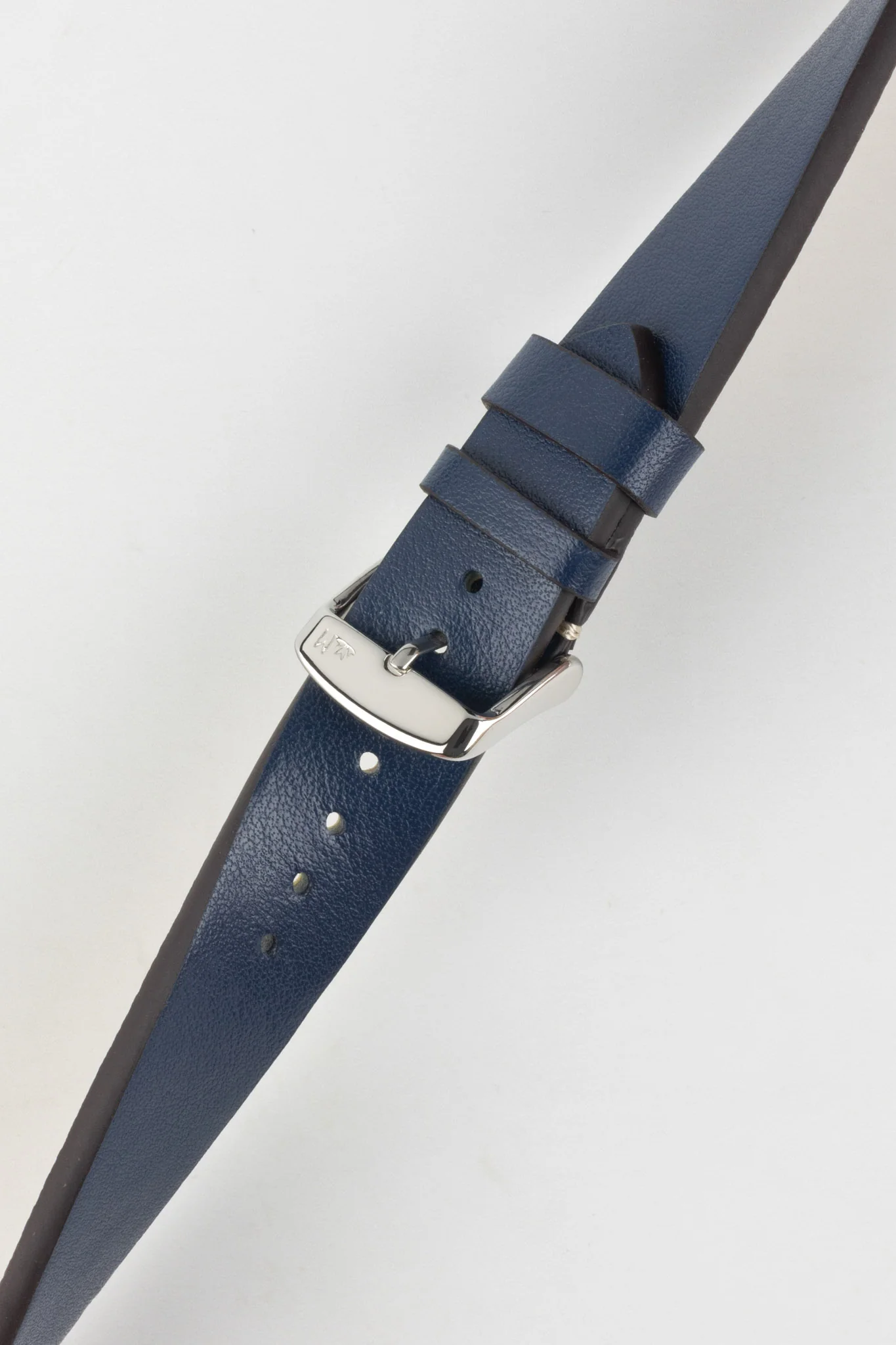 Morellato PAROS Recycled Leather-Fibre Watch Strap in BLUE - Image 5