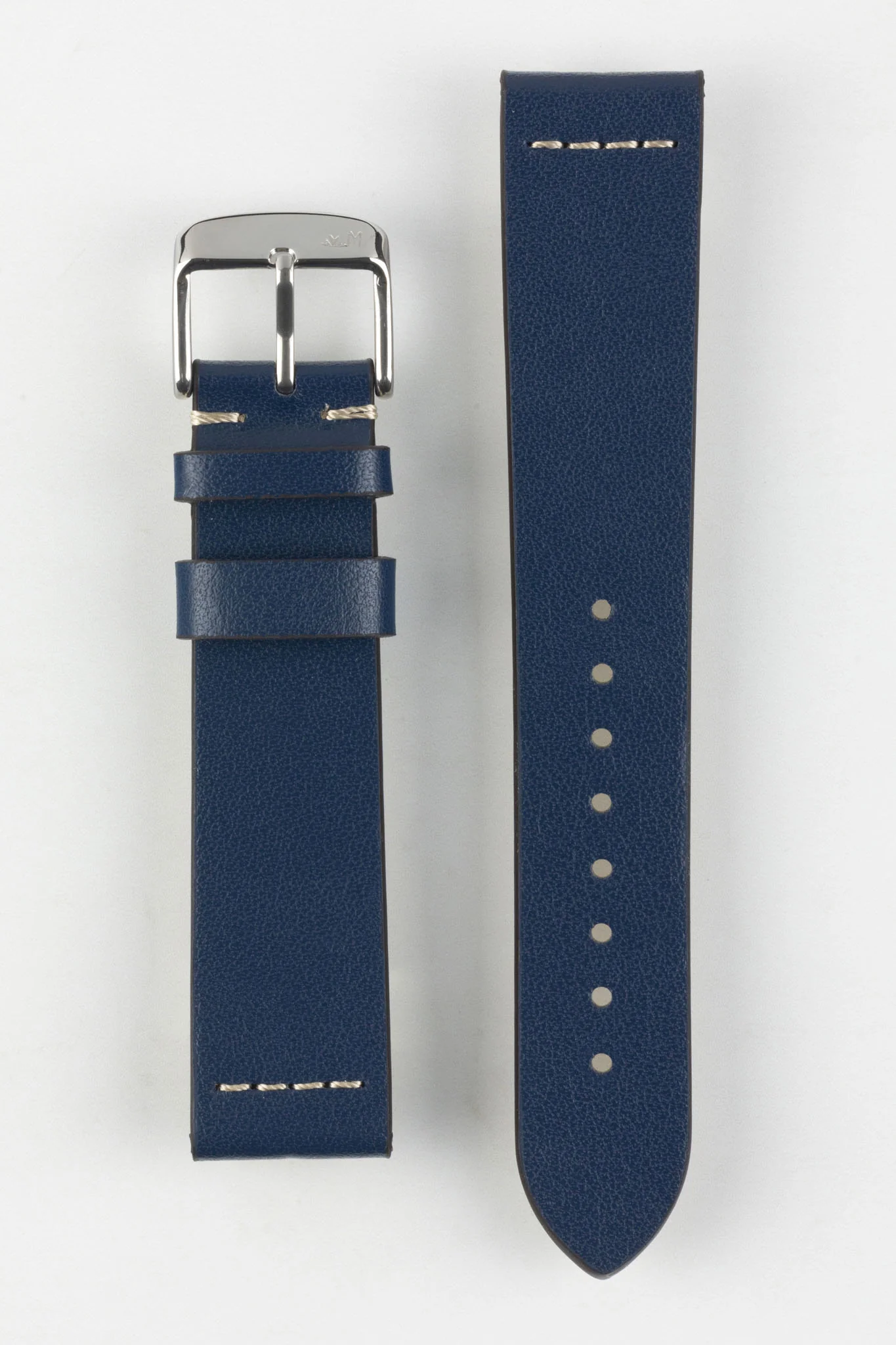 Morellato PAROS Recycled Leather-Fibre Watch Strap in BLUE - Image 9