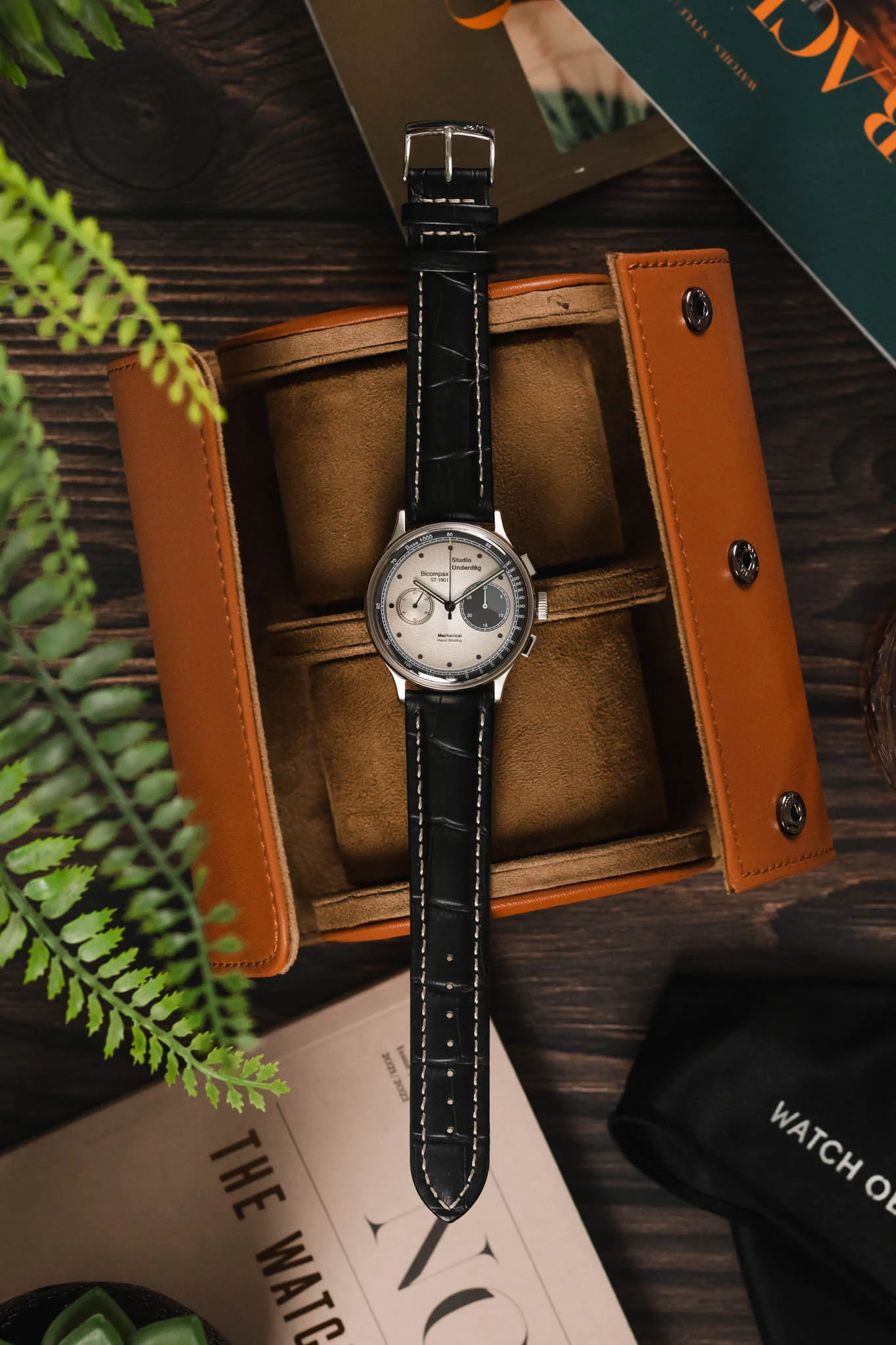 Morellato PLUS Alligator-Embossed Calfskin Leather Watch Strap in BLACK - Image 6