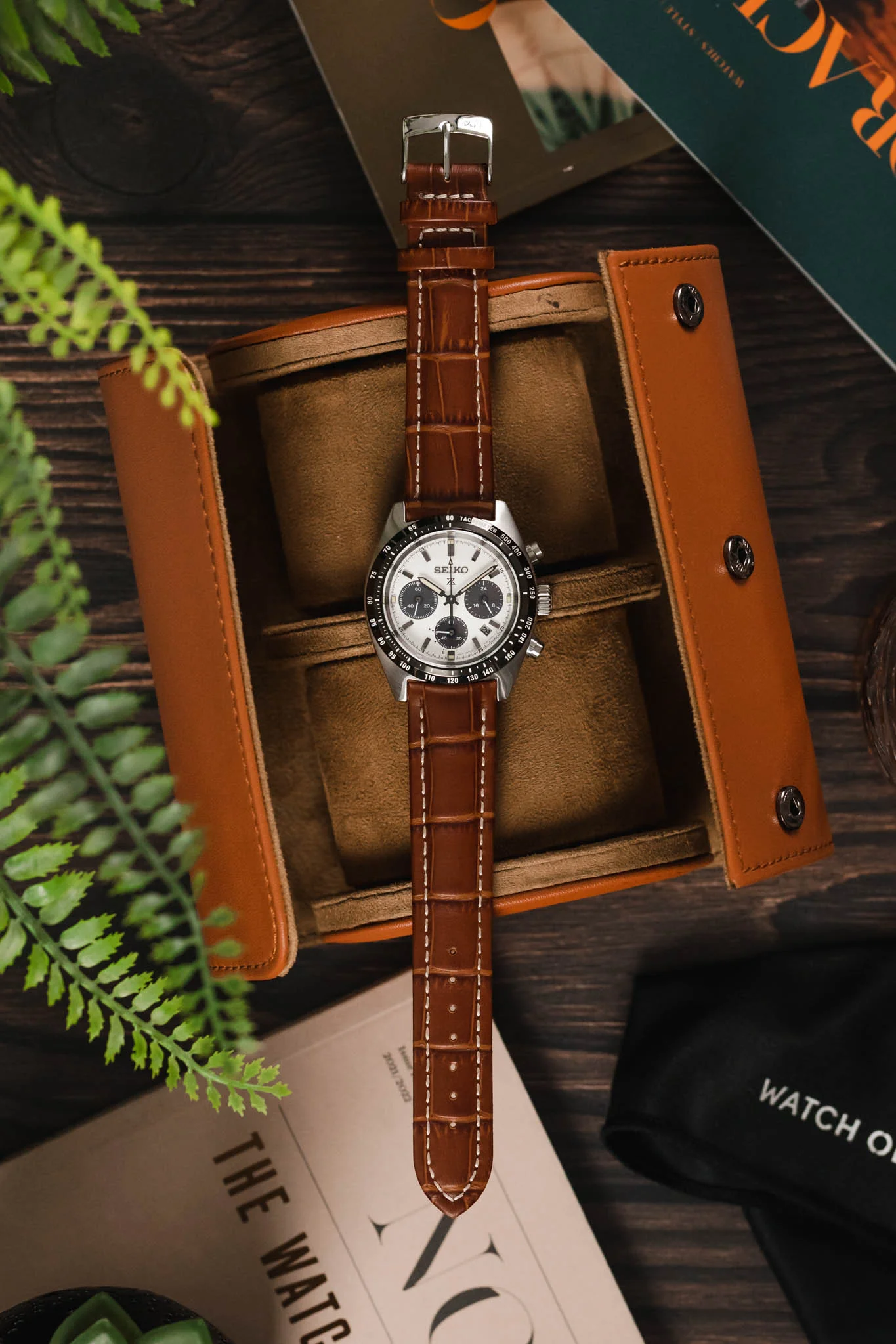 Morellato PLUS Alligator-Embossed Calfskin Leather Watch Strap in GOLD BROWN - Image 6