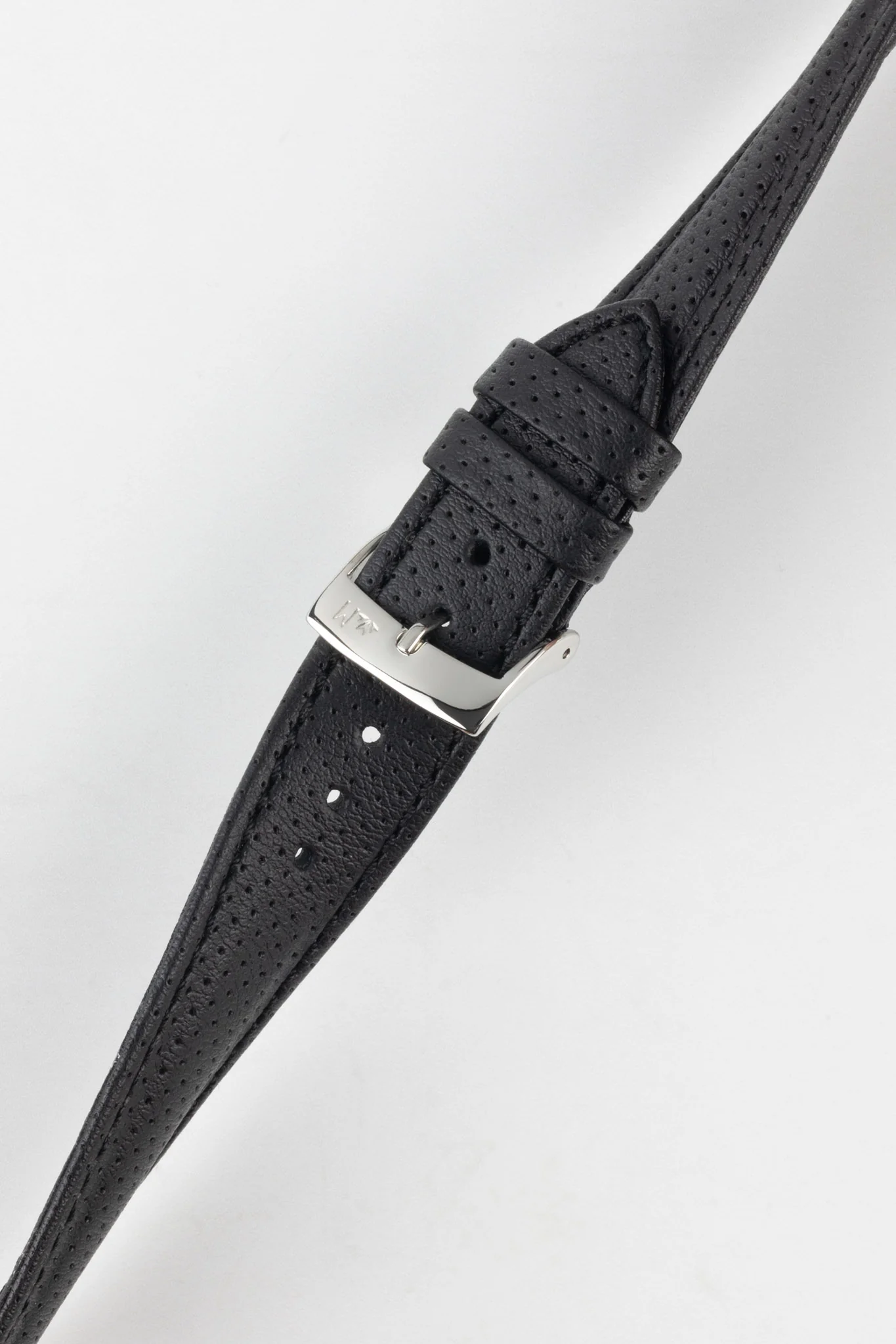 Morellato RACE Motorsport Microfibre Watch Strap in BLACK with BLACK Stitch - Image 4