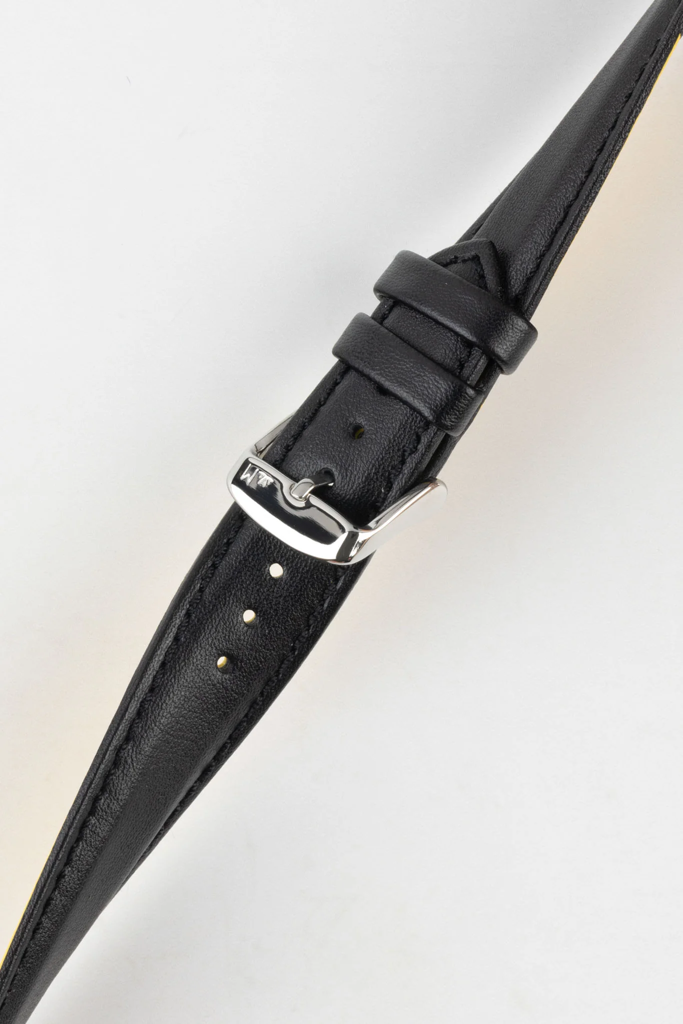 Morellato ROWING Water-Resistant Calfskin Leather Watch Strap in BLACK - Image 4