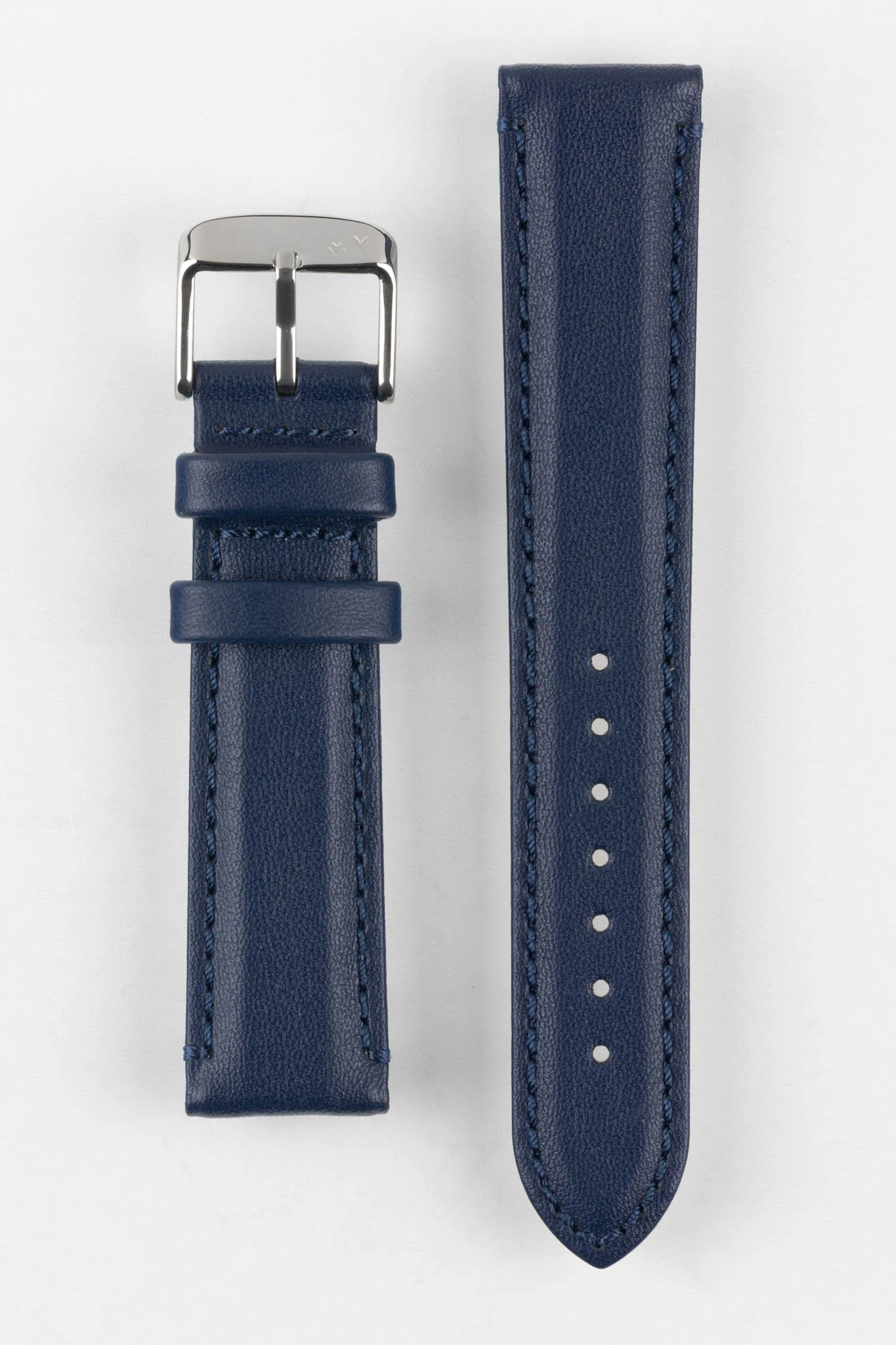 Morellato ROWING Water-Resistant Calfskin Leather Watch Strap in BLUE - Image 7