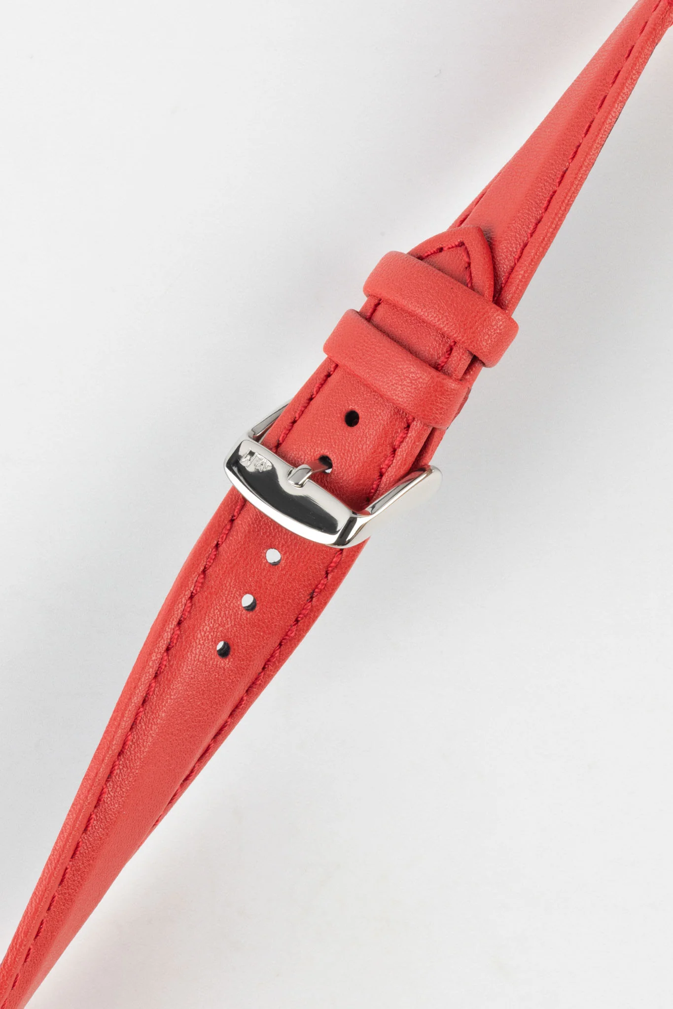 Morellato ROWING Water-Resistant Calfskin Leather Watch Strap in RED - Image 4