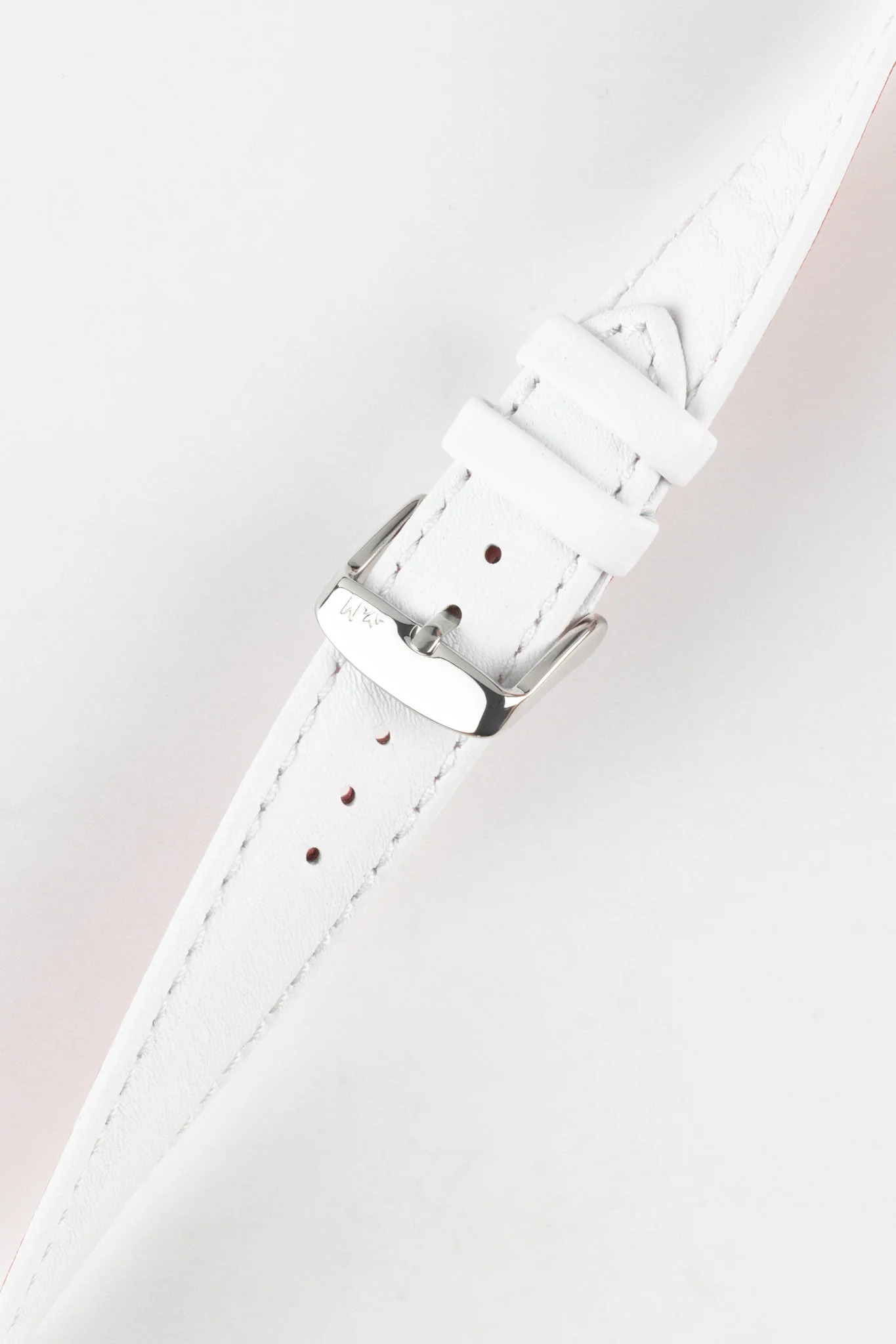 Morellato ROWING Water-Resistant Calfskin Leather Watch Strap in WHITE - Image 4