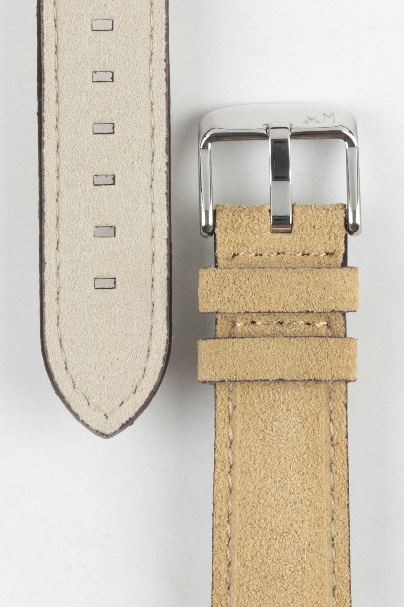Morellato SCHUMANN Suede Watch Strap - BEIGE - Image 3