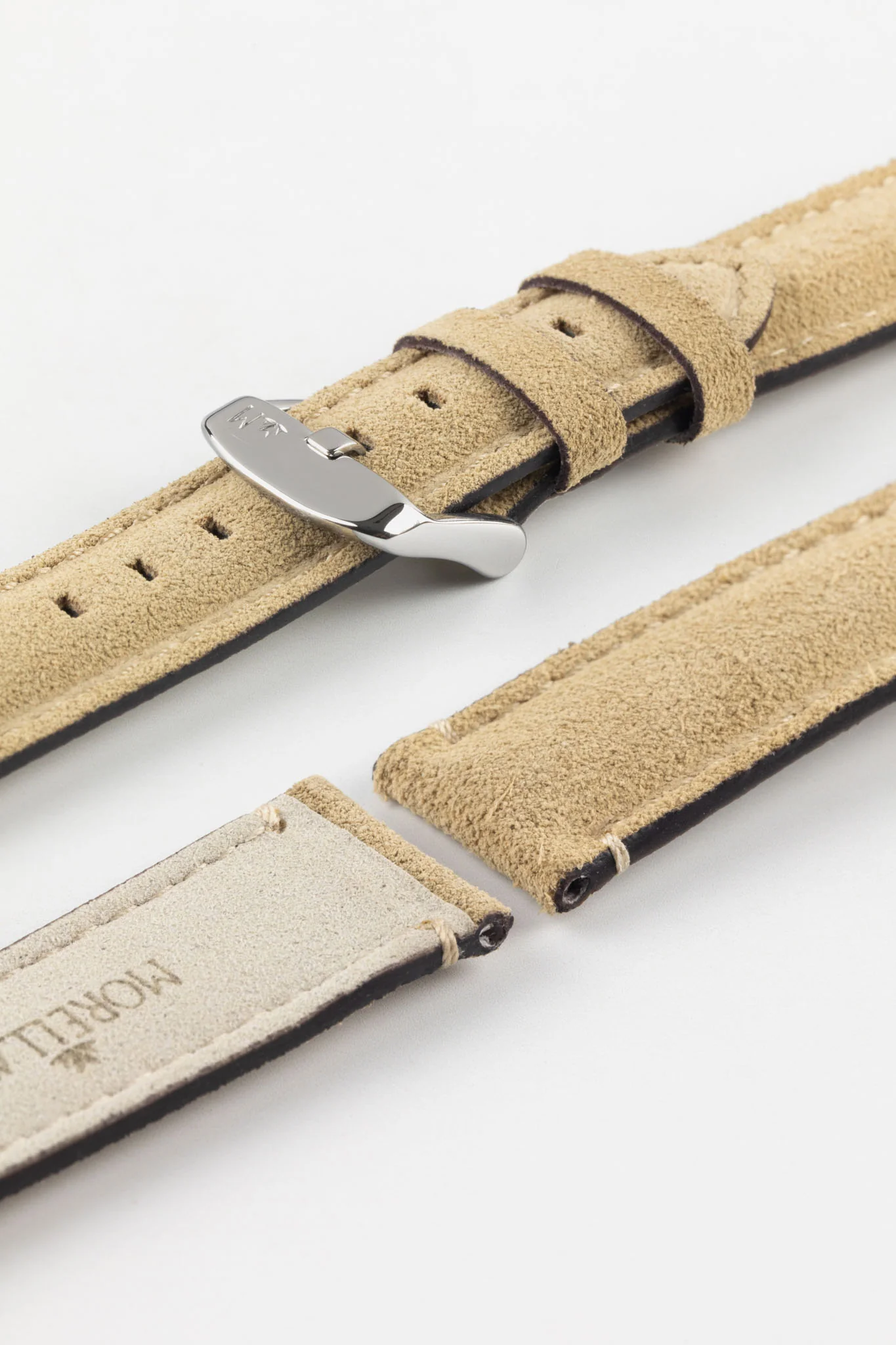 Morellato SCHUMANN Suede Watch Strap - BEIGE - Image 7