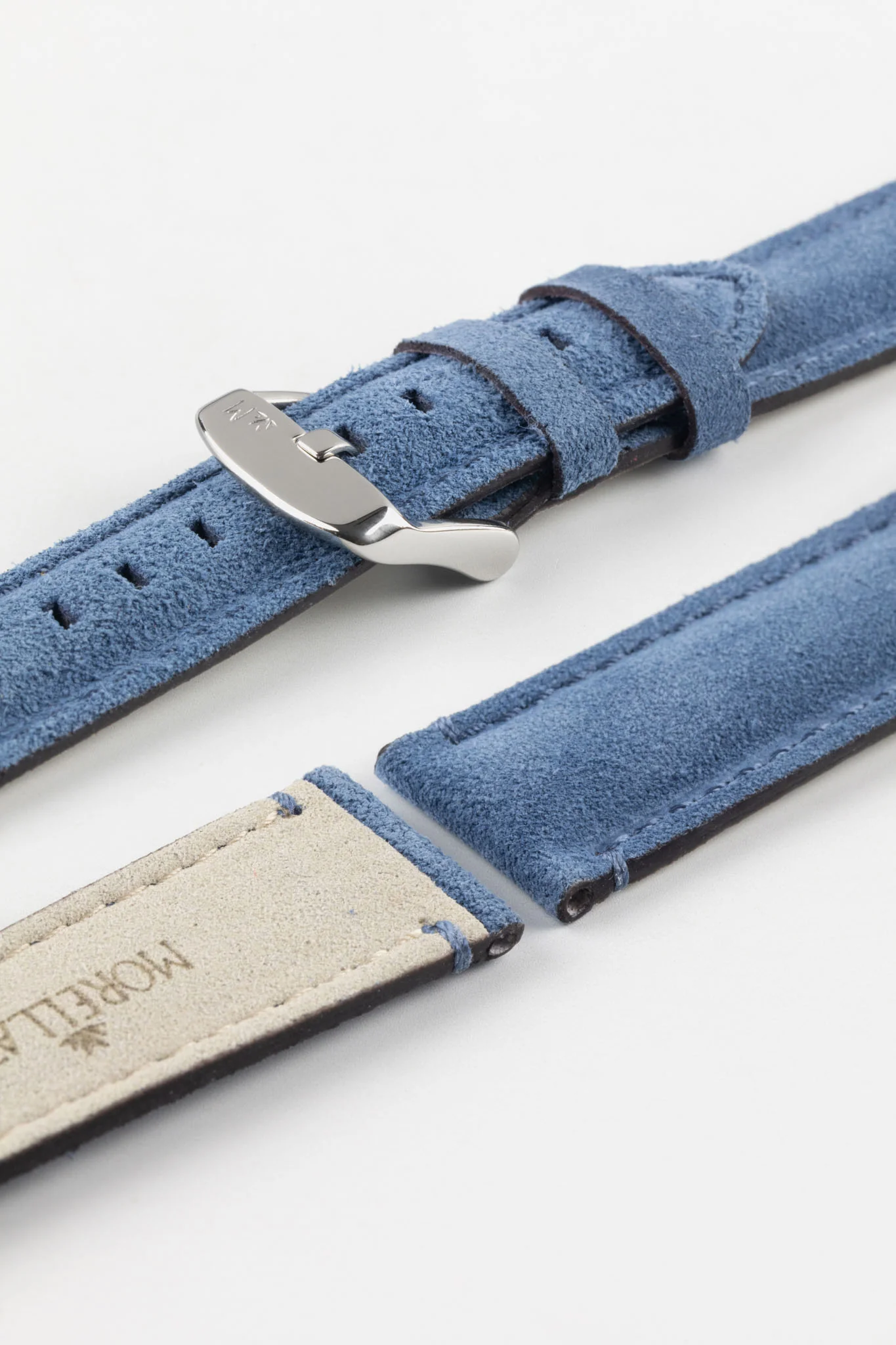 Morellato SCHUMANN Suede Watch Strap - BLUE - Image 7