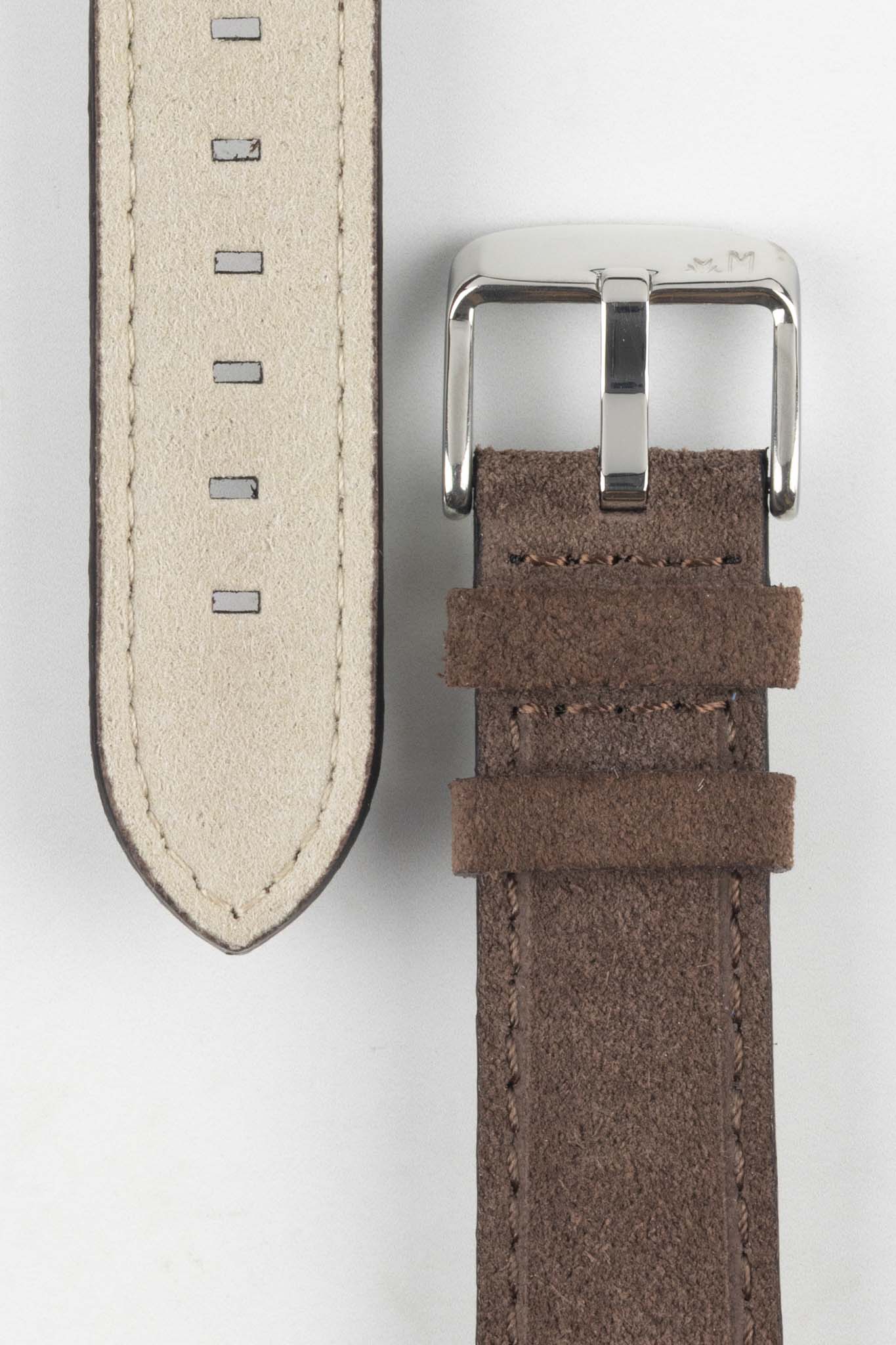 Morellato SCHUMANN Suede Watch Strap - BROWN - Image 3