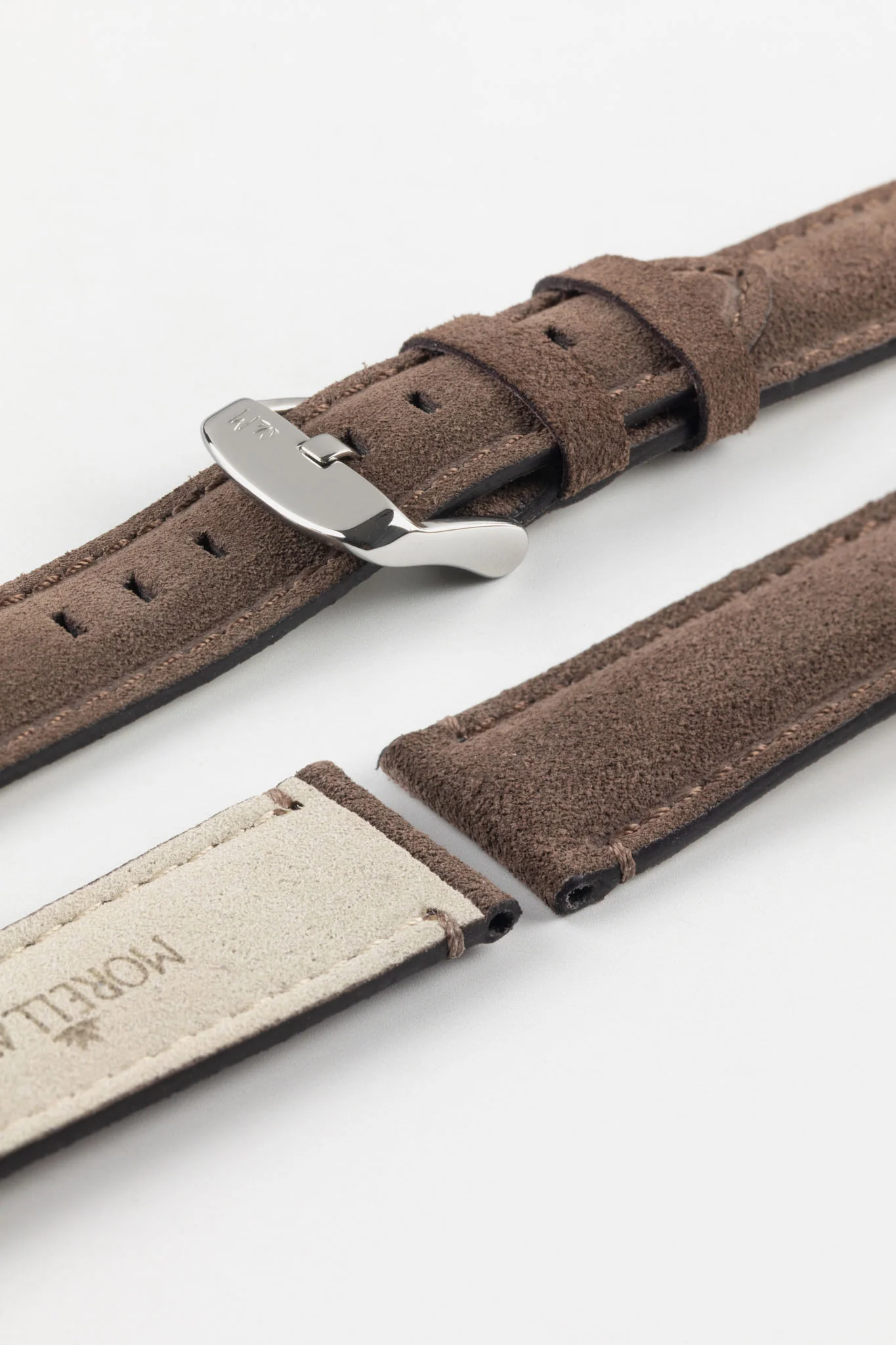 Morellato SCHUMANN Suede Watch Strap - BROWN - Image 7