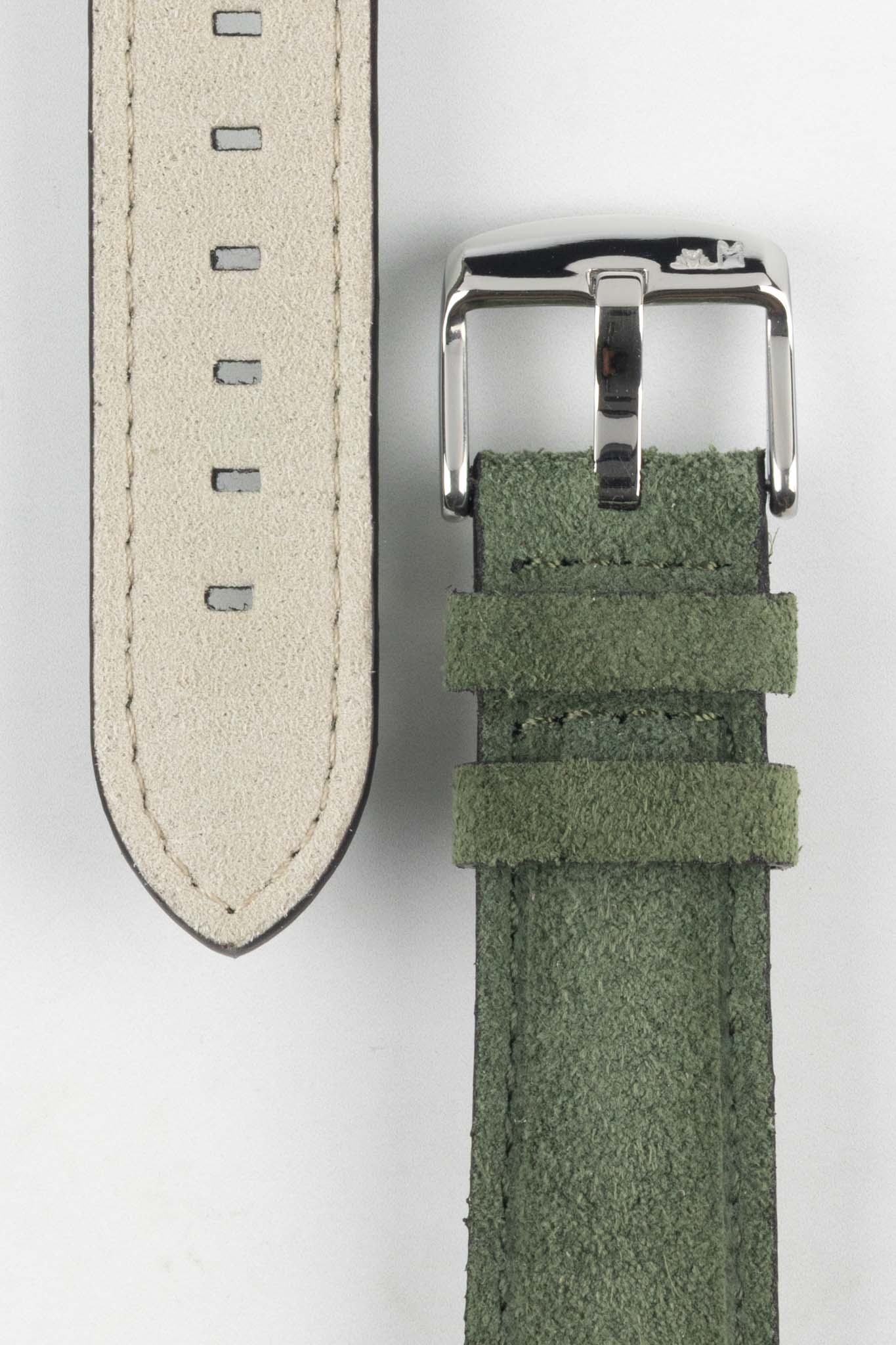 Morellato SCHUMANN Suede Watch Strap - GREEN - Image 3