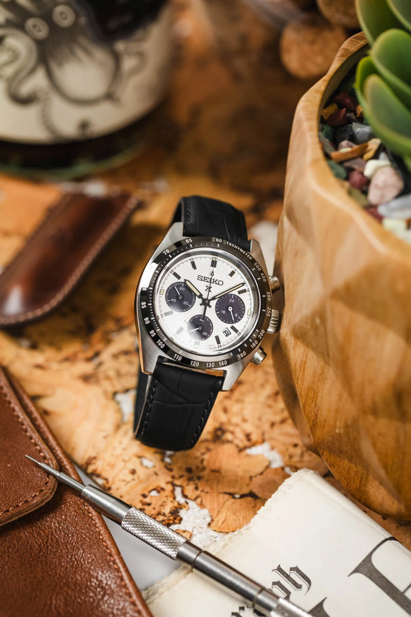 Morellato SOCCER Alligator-Embossed Calfskin Leather Watch Strap in BLACK - Image 4