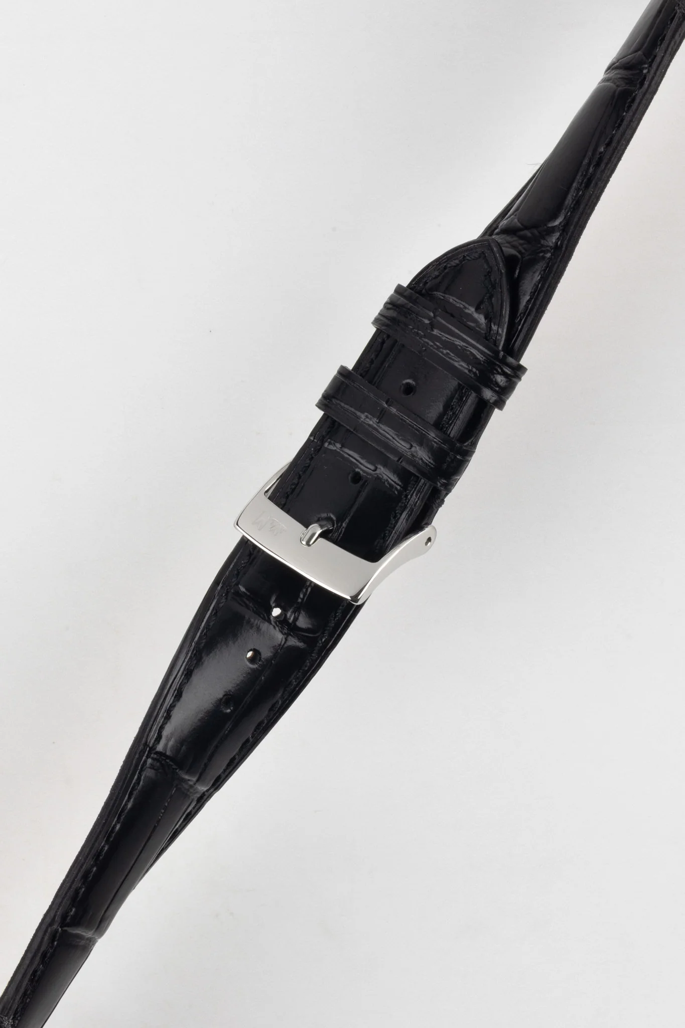 Morellato TIEPOLO Alligator Embossed Watch Strap - BLACK - Image 5