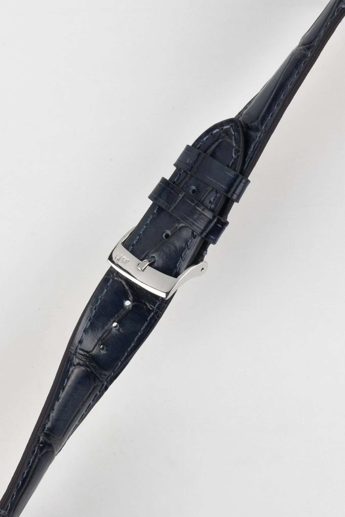 Morellato TIEPOLO Alligator Embossed Watch Strap - BLUE - Image 5