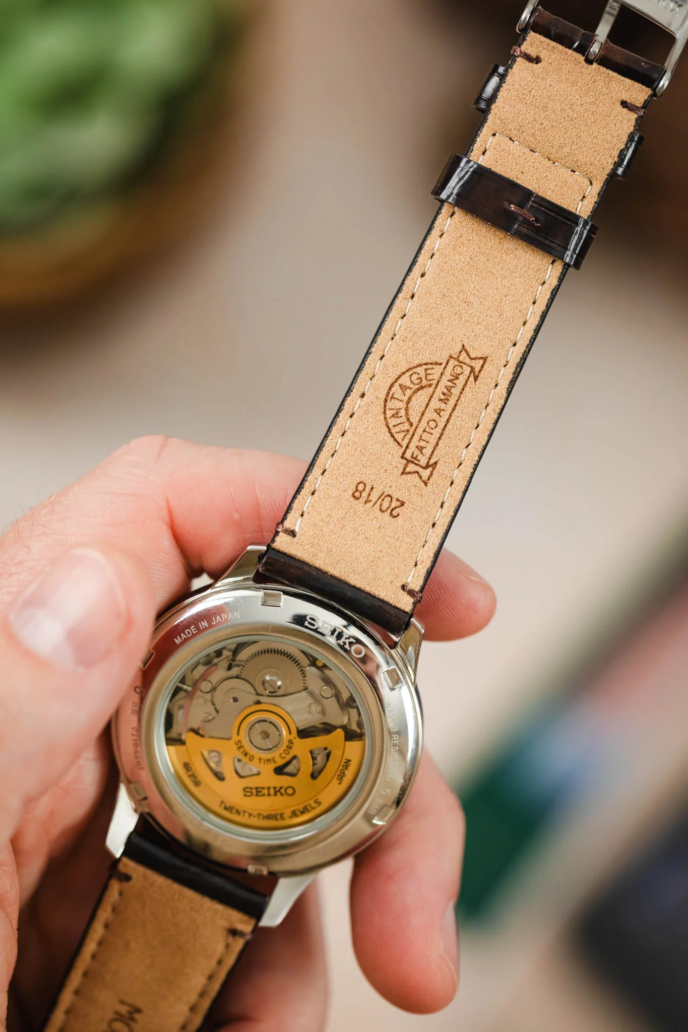 Morellato TIEPOLO Alligator Embossed Watch Strap - DARK BROWN - Image 6